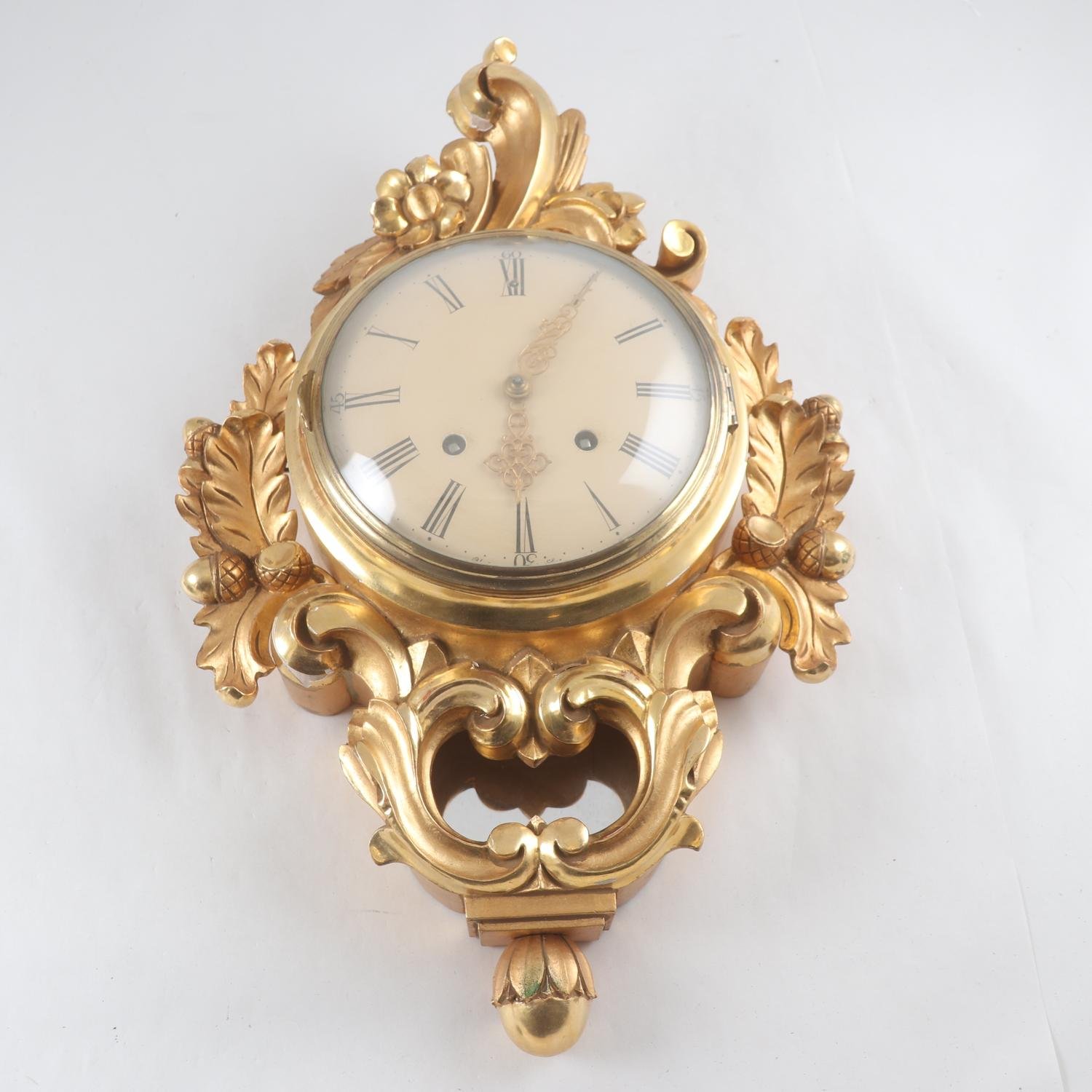 Väggur, union Stjärnsund, gustaviansk stil, 1950-tal