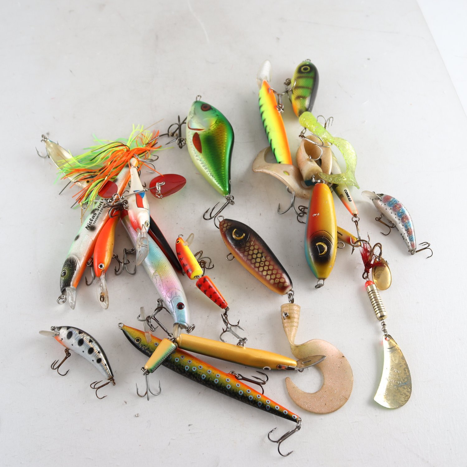 Fiskedrag, Märkesdrag rapala mfl, blandat.