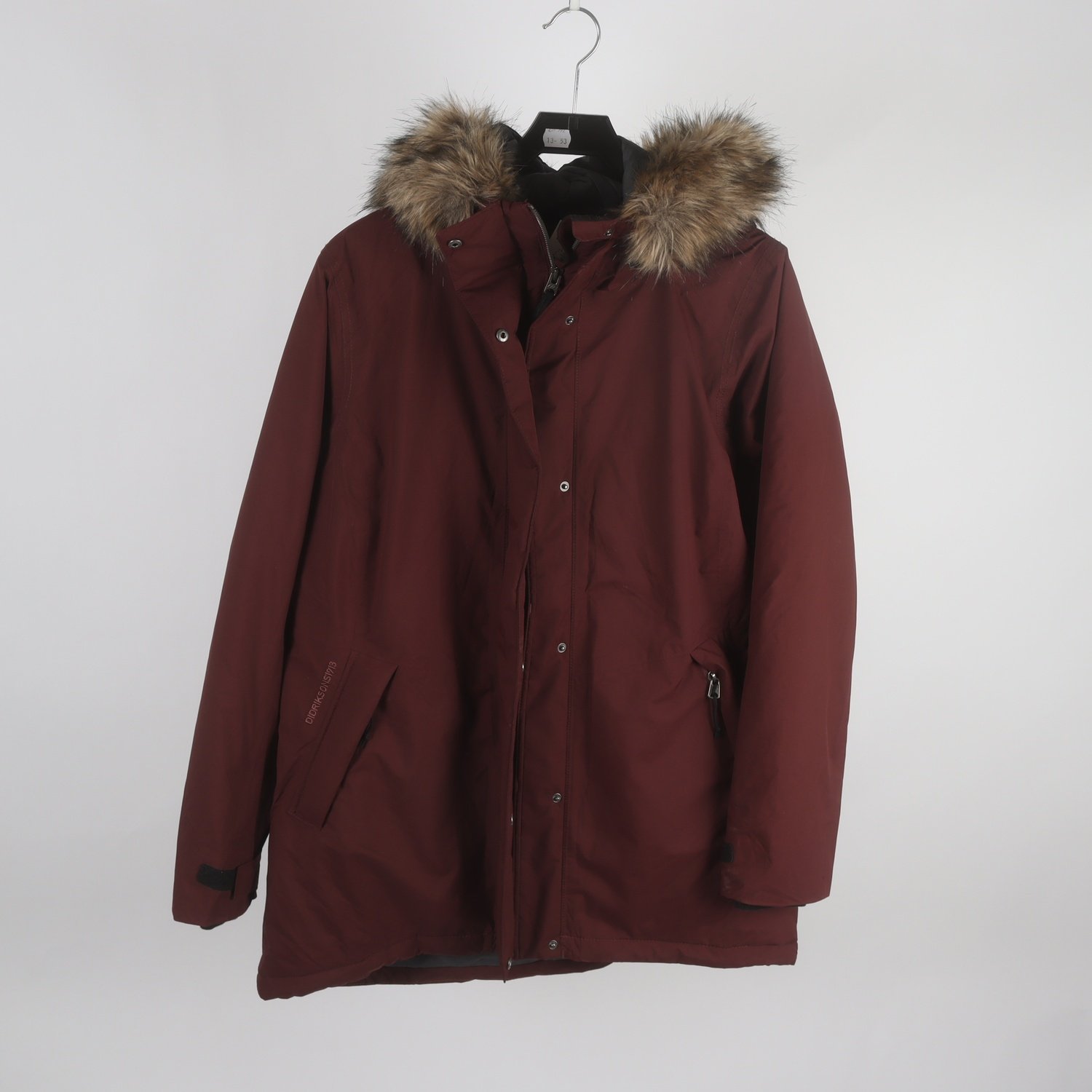 Parkas, Didriksons 1913 Sweden, plommon, stl. 42