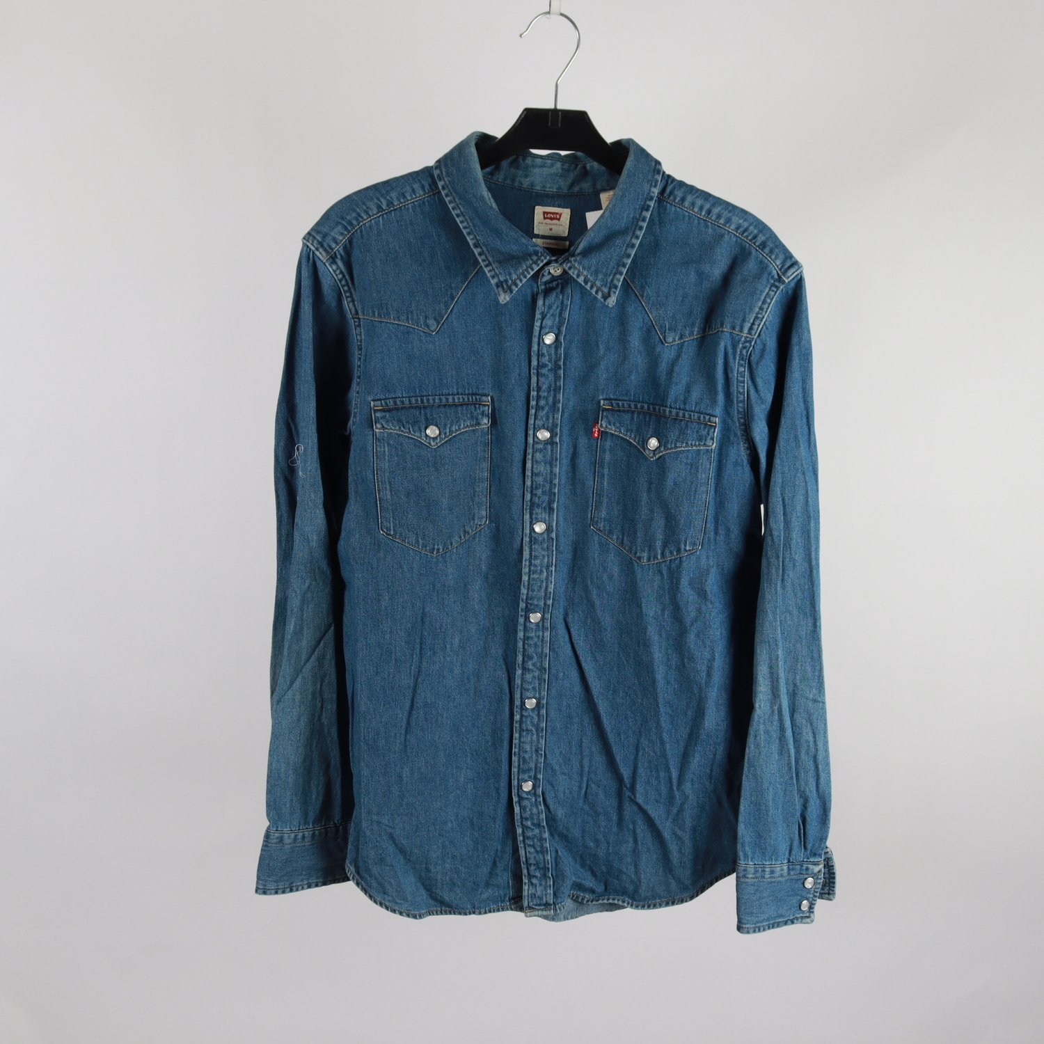 Jeansskjorta, Levis, blå, stl. M
