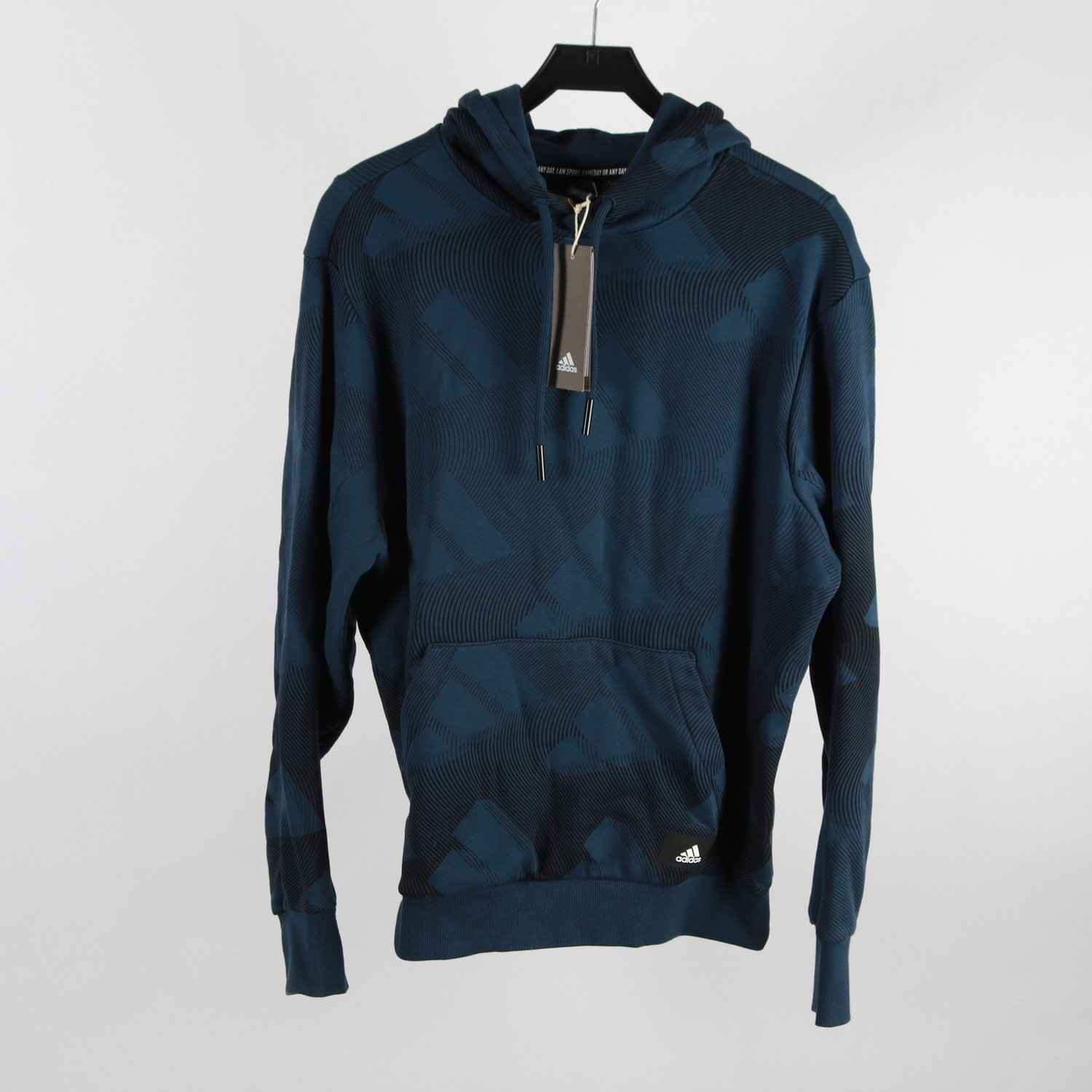 Hoodie, Adidas, blå, stl. L