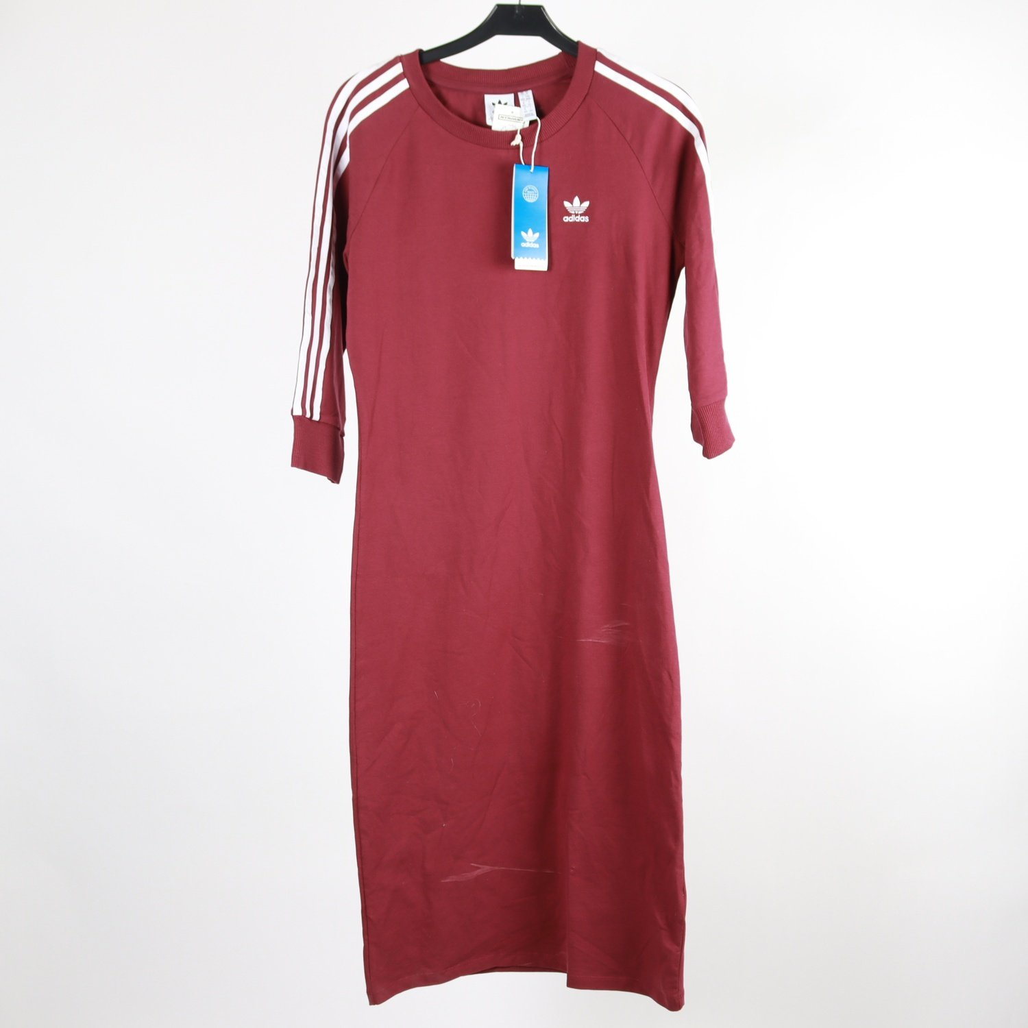 Klänning, Adidas, vinröd, stl. 40
