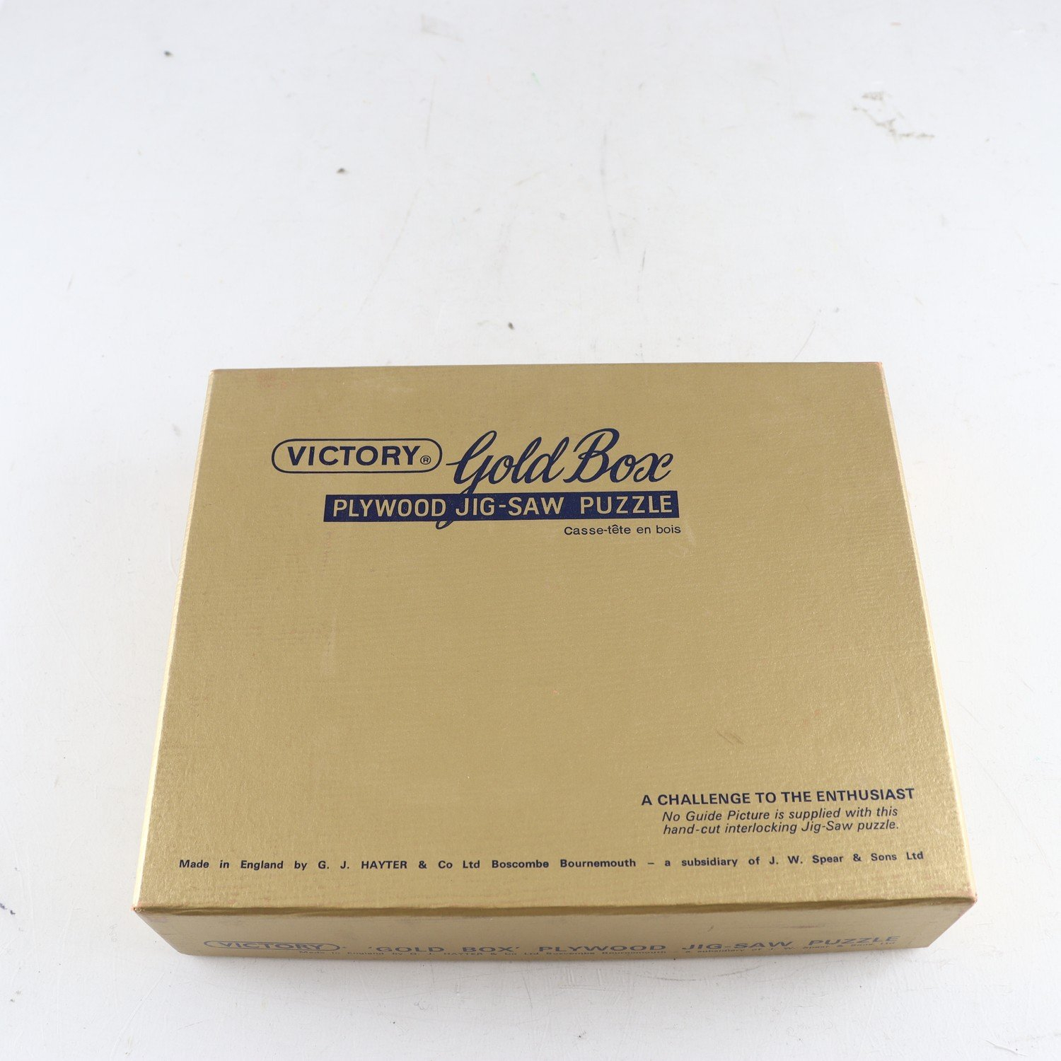 Pussel, Jig-saw victory, gold box.