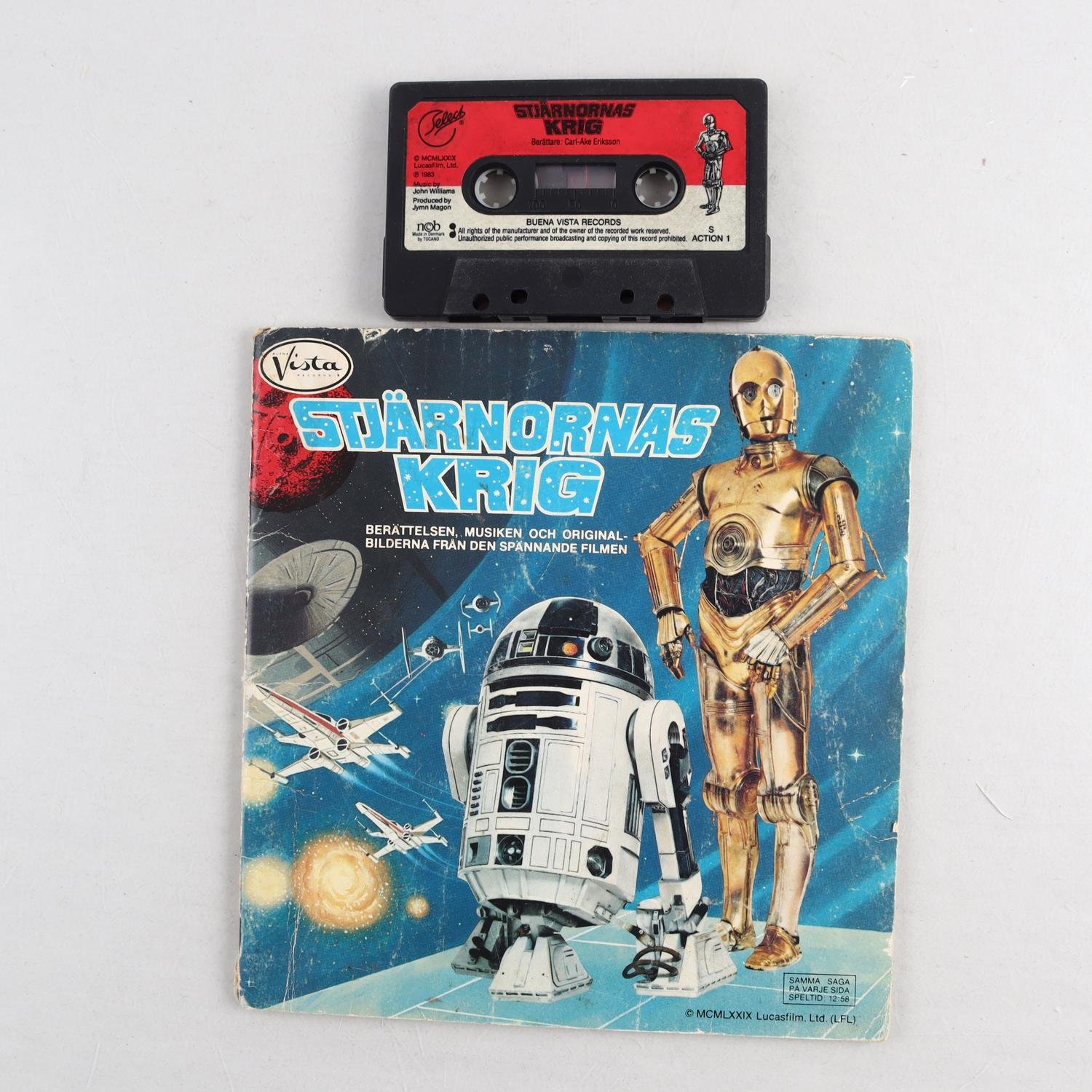 Kasettband + Bok Stjärnornas krig, Star Wars