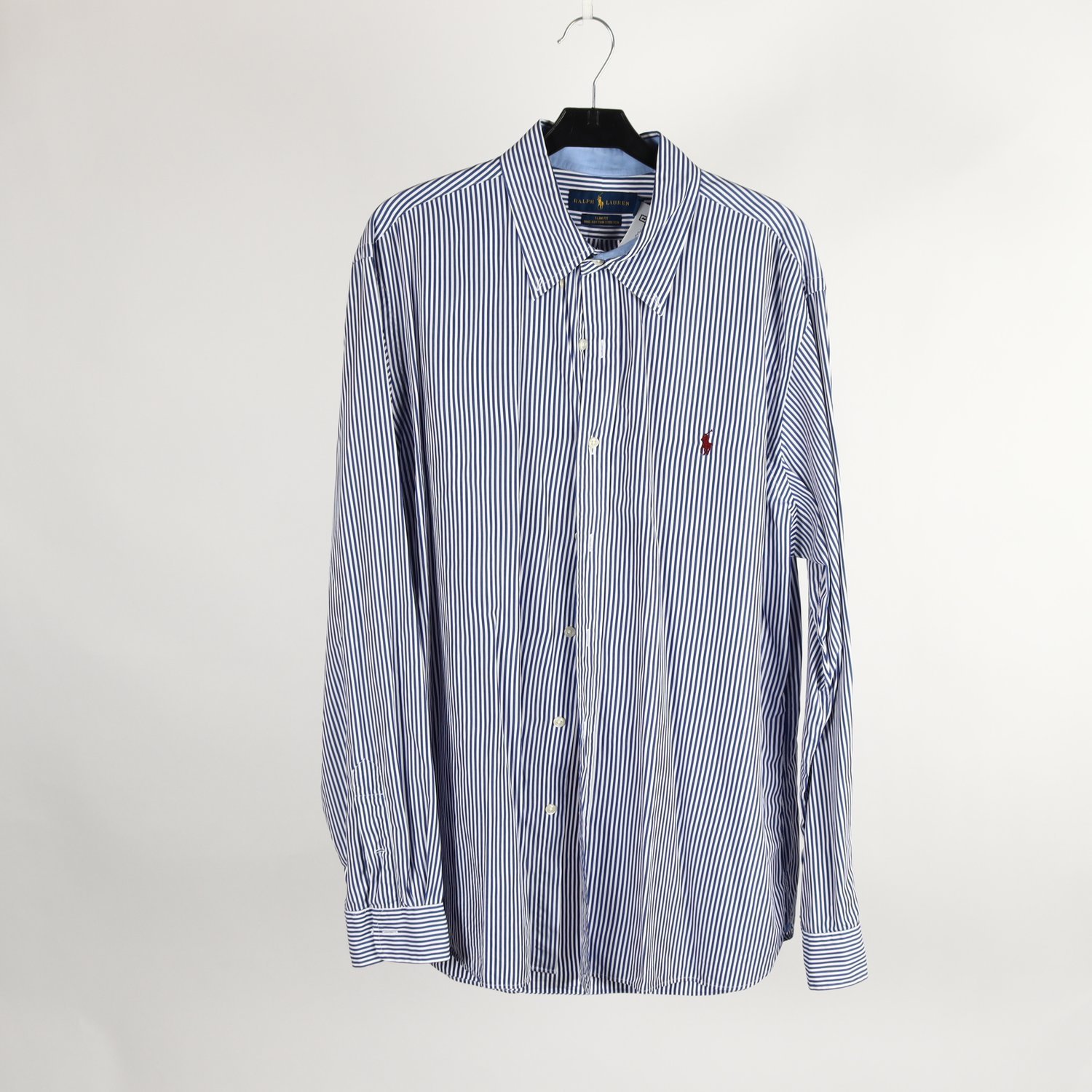 Skjorta, Ralph Lauren, randig, blå, vit, stl. XL