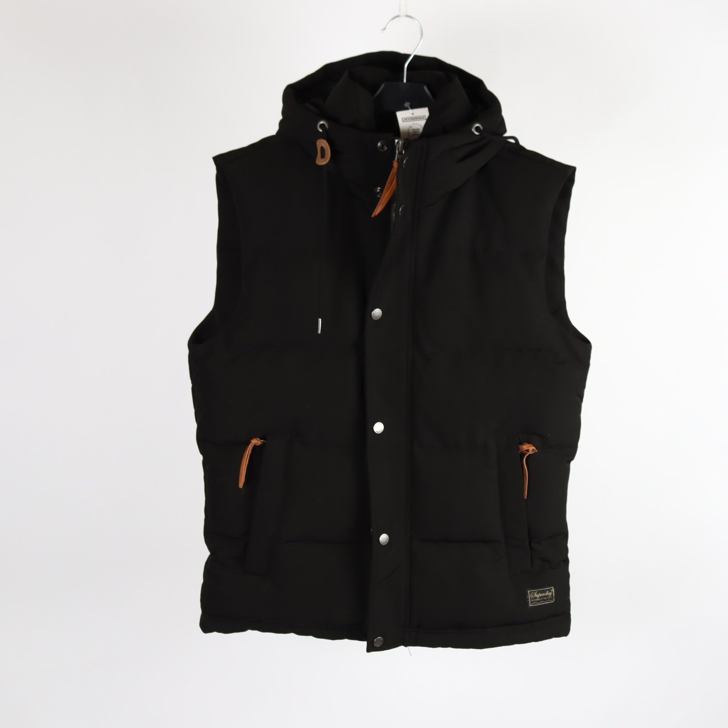 Väst, Superdry, svart, stl. S