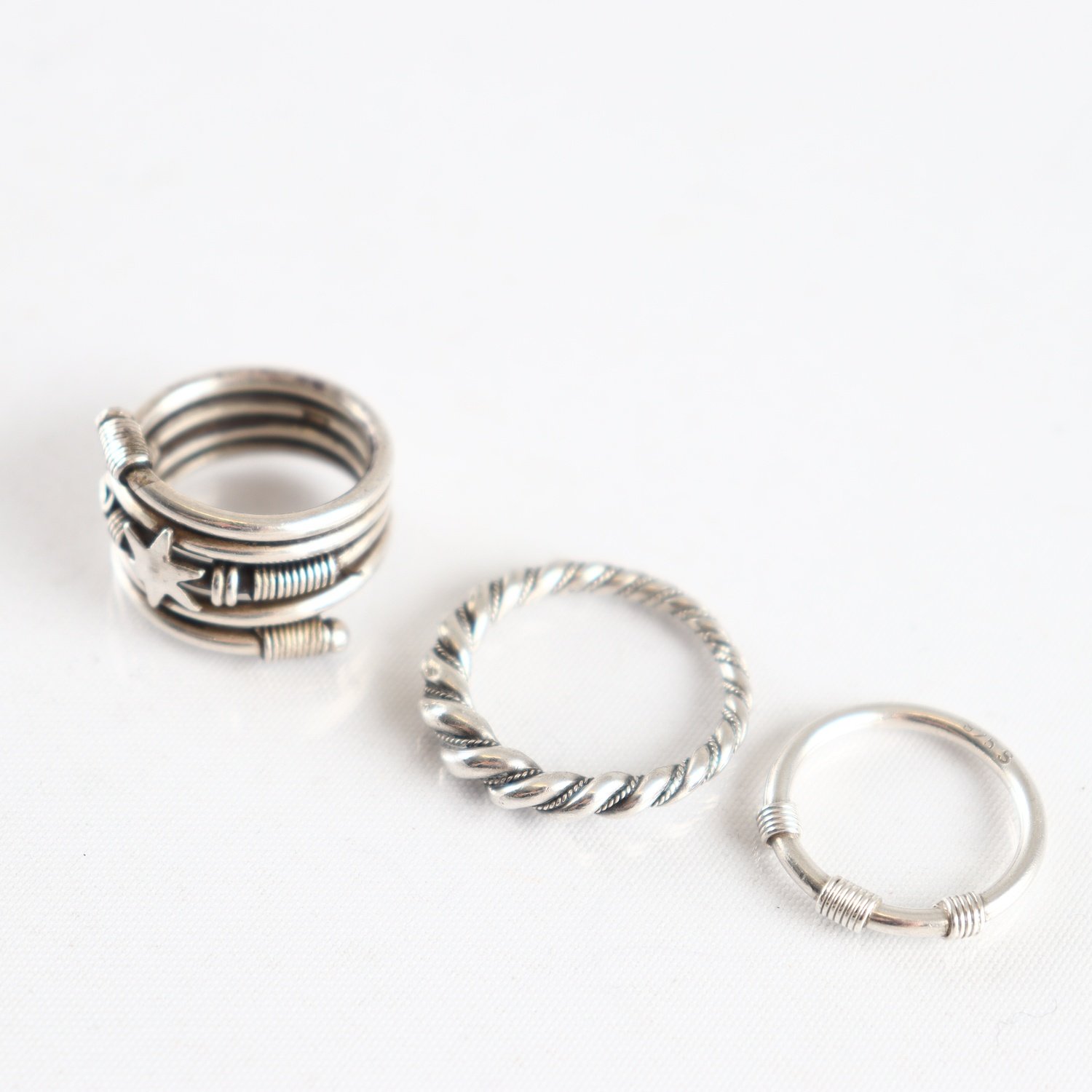 Ringar, silver 925, vikt: 12,3 g