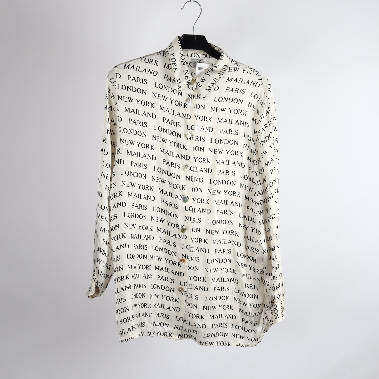 Blus, Alba Moda, offwhite, mönstrad, stl. 38