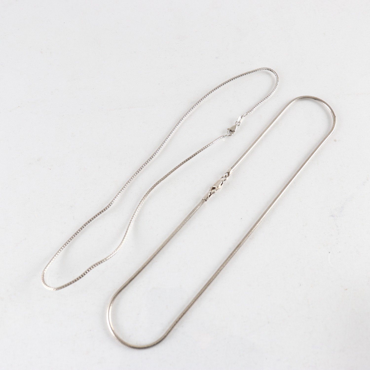 Halsband, kedjor, ormlänk, rävsvans, vikt: 20,8 g