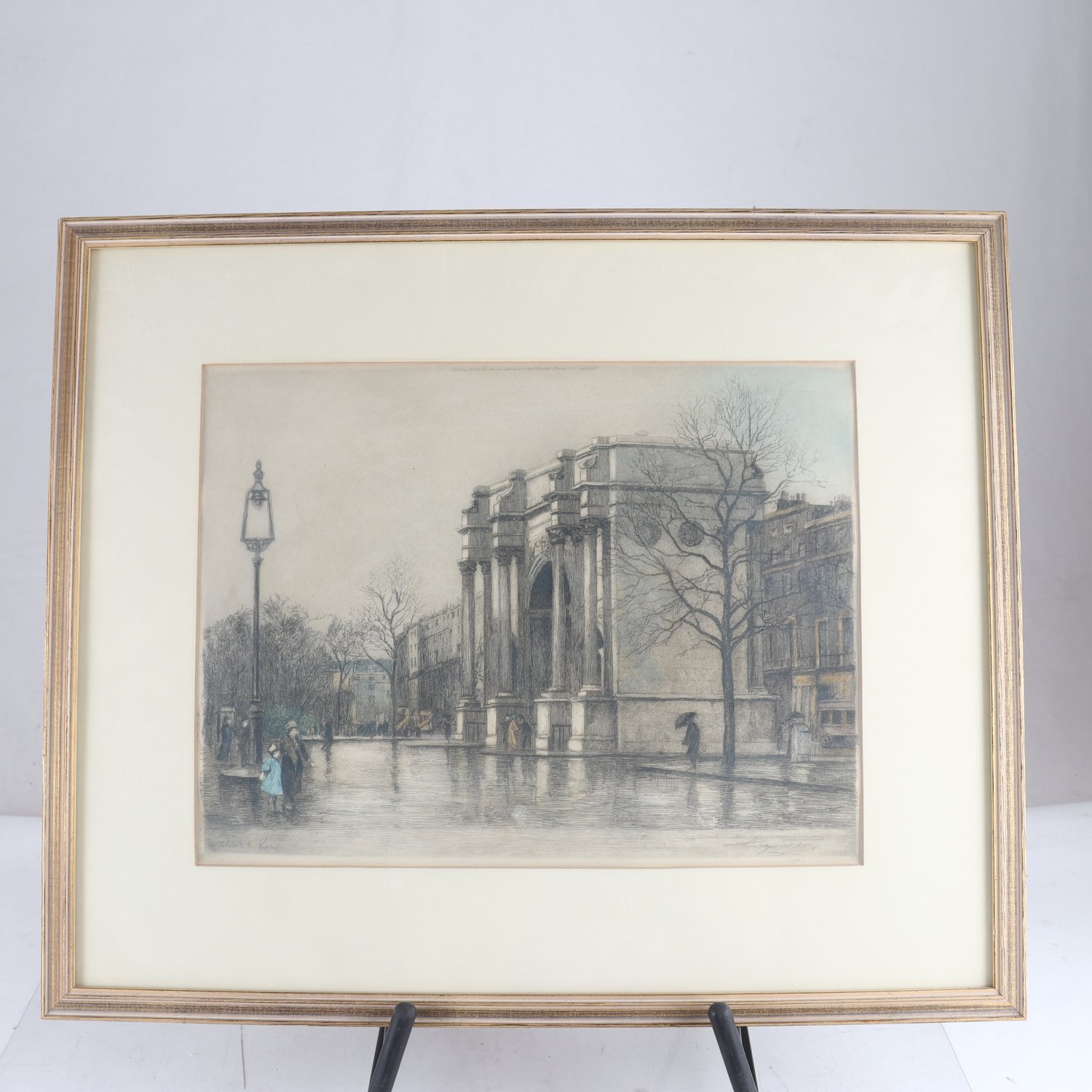 Tryck, Marble Arch, Eugene Tilly, efterEdward King,1900-tal. Endast avhämtning.