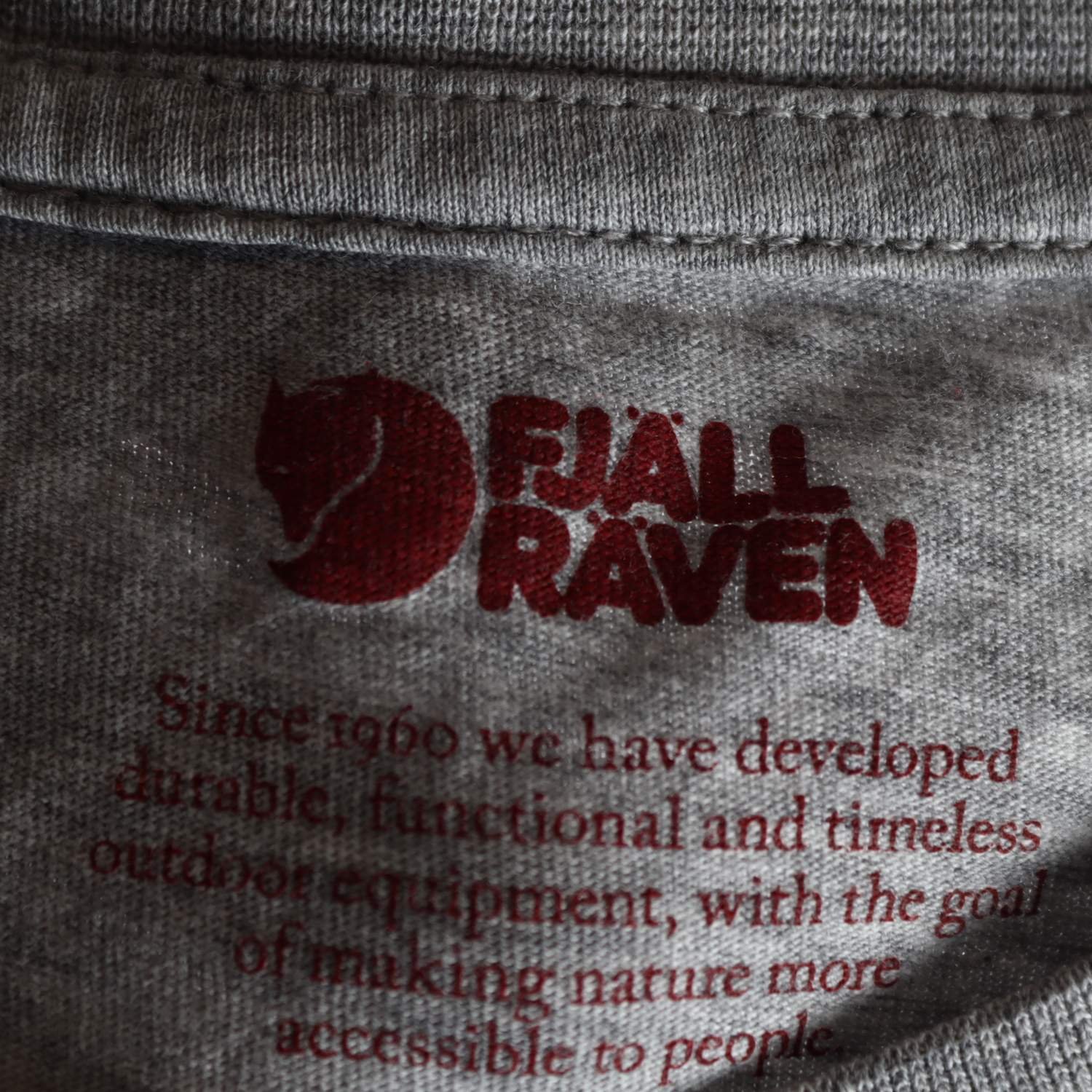 T-shirt, Fjällräven, grå, stl. 152