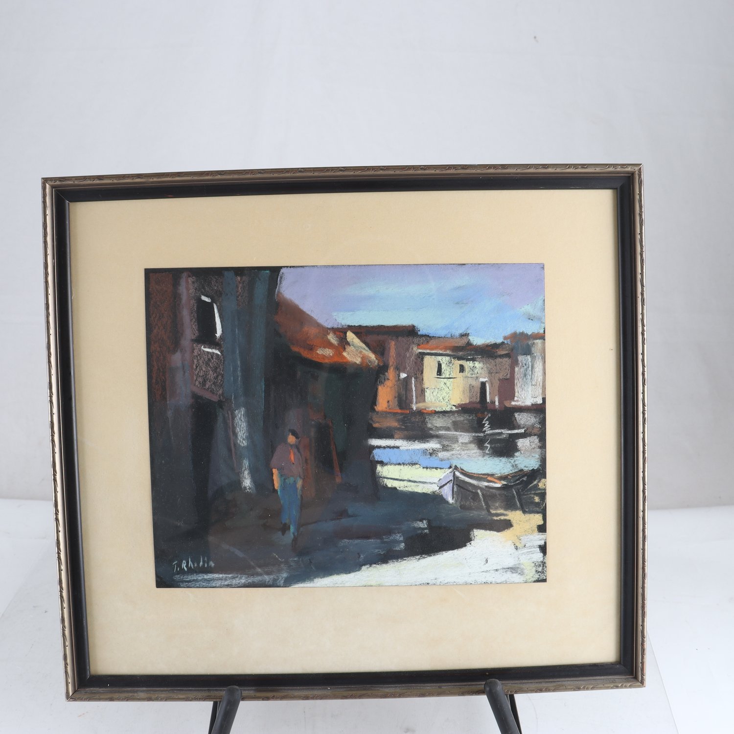 Pastellmålning, Tedde Rhodin, (1924- 2018), signerad. Samfraktas ej.