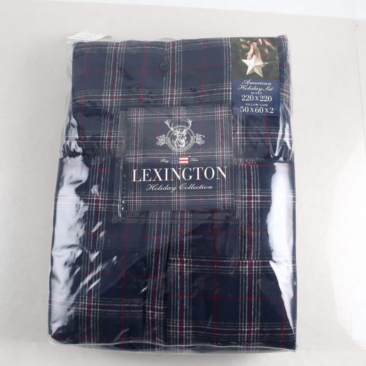 Sängkläder, Lexington, blå, flanell