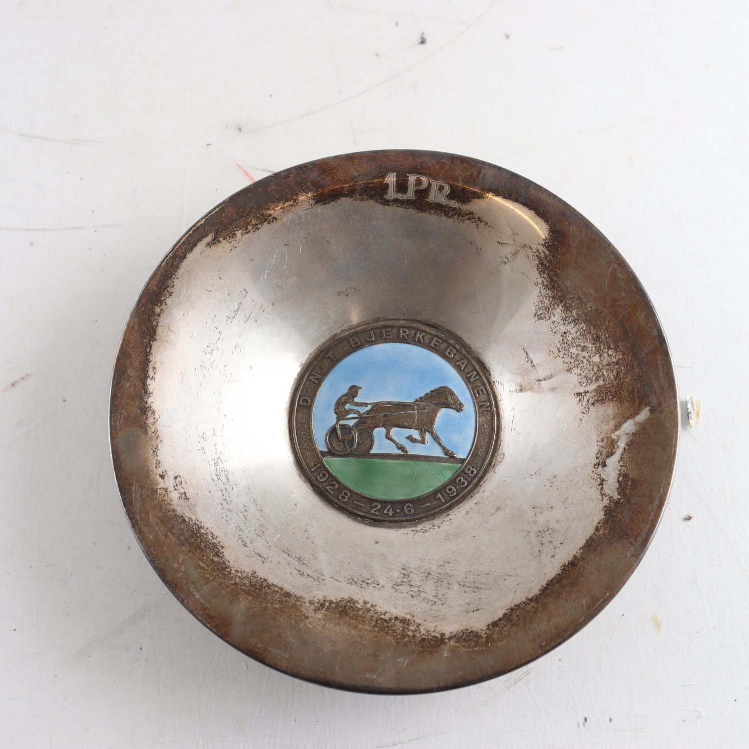Skål, silver, 830, tävlingspris, Ottar Hval, Norge