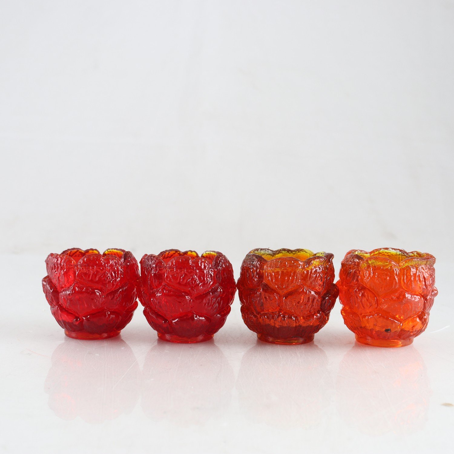 Ljuslyktor, Kotte, Reijmyre glasbruk, 4 st