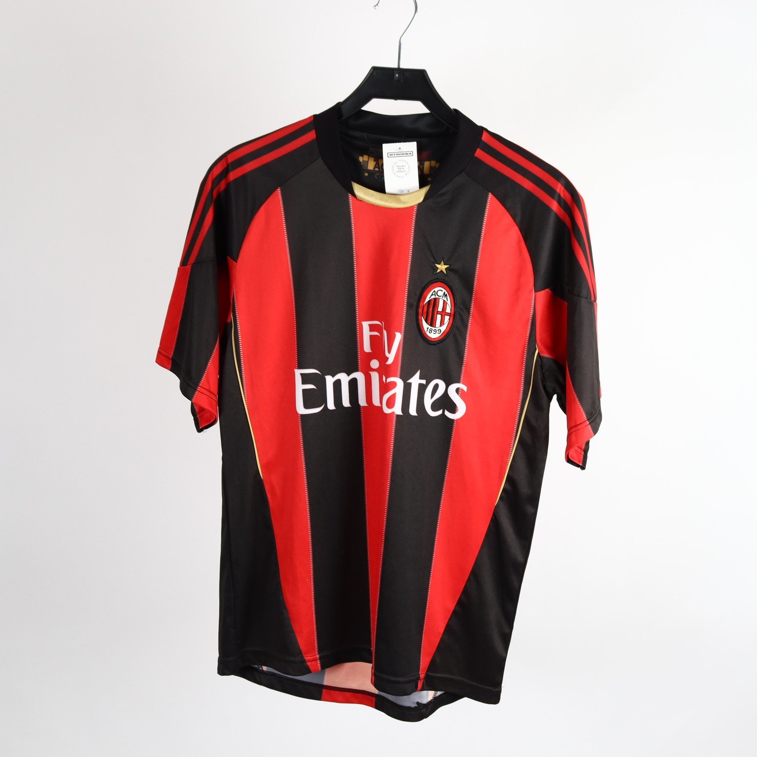 Fotbollströja, Seven Stars, AC Milan Ibrahimovic 11, röd/svart, stl. (M)