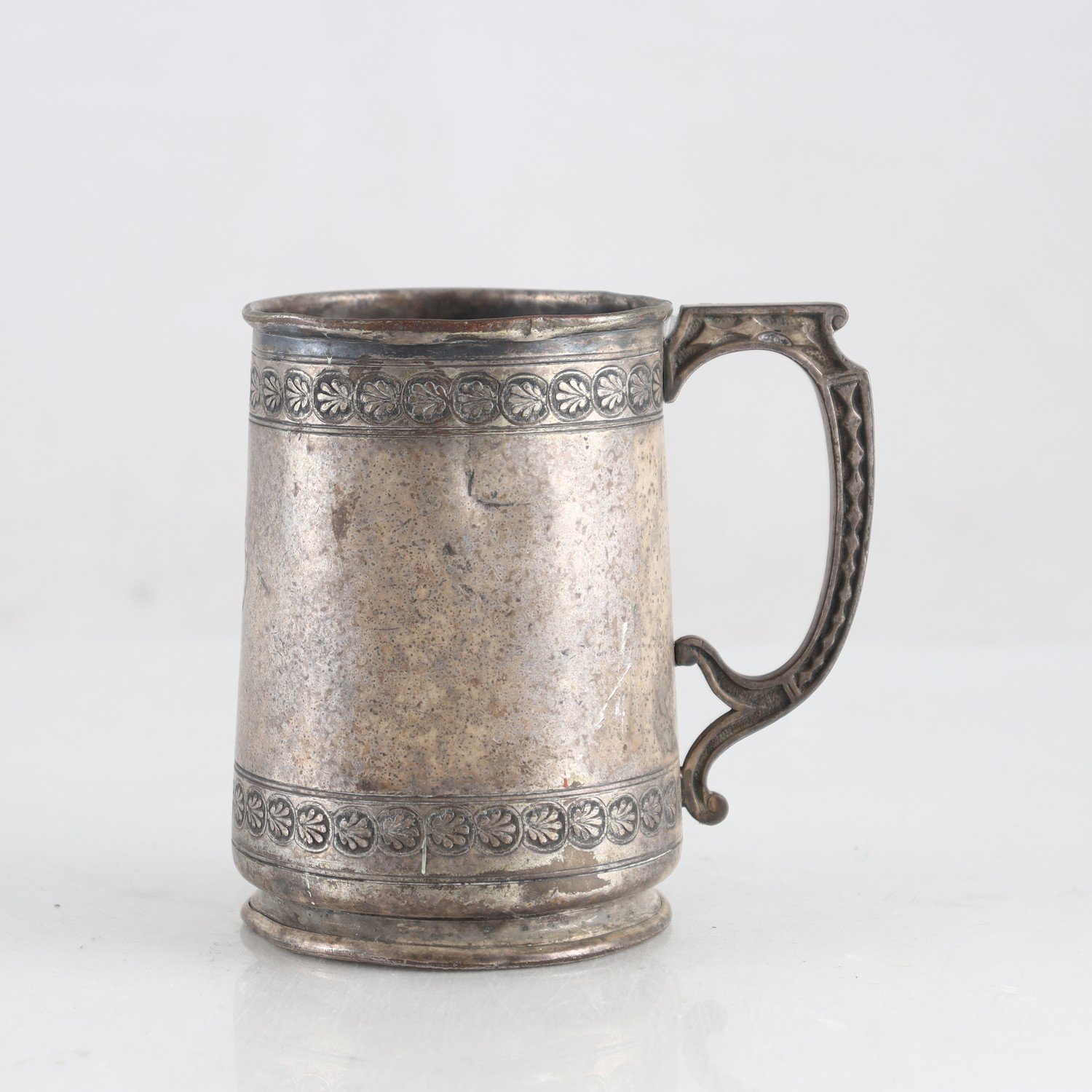 Ölmugg, pläter, Mappin Brothers, Regent street and London bridge, sent 1800-tal