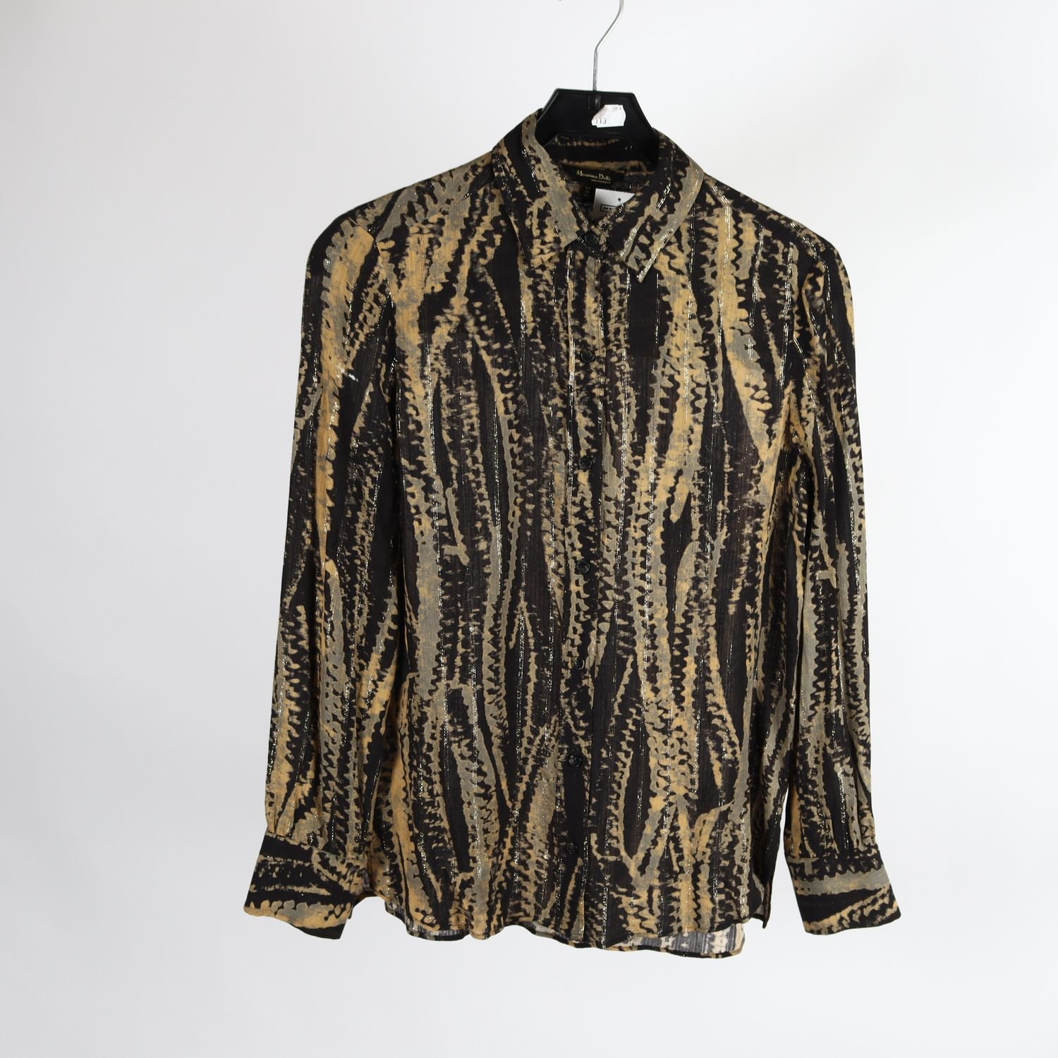 Blus, Massimo Dutti, mönstrad, stl. 36