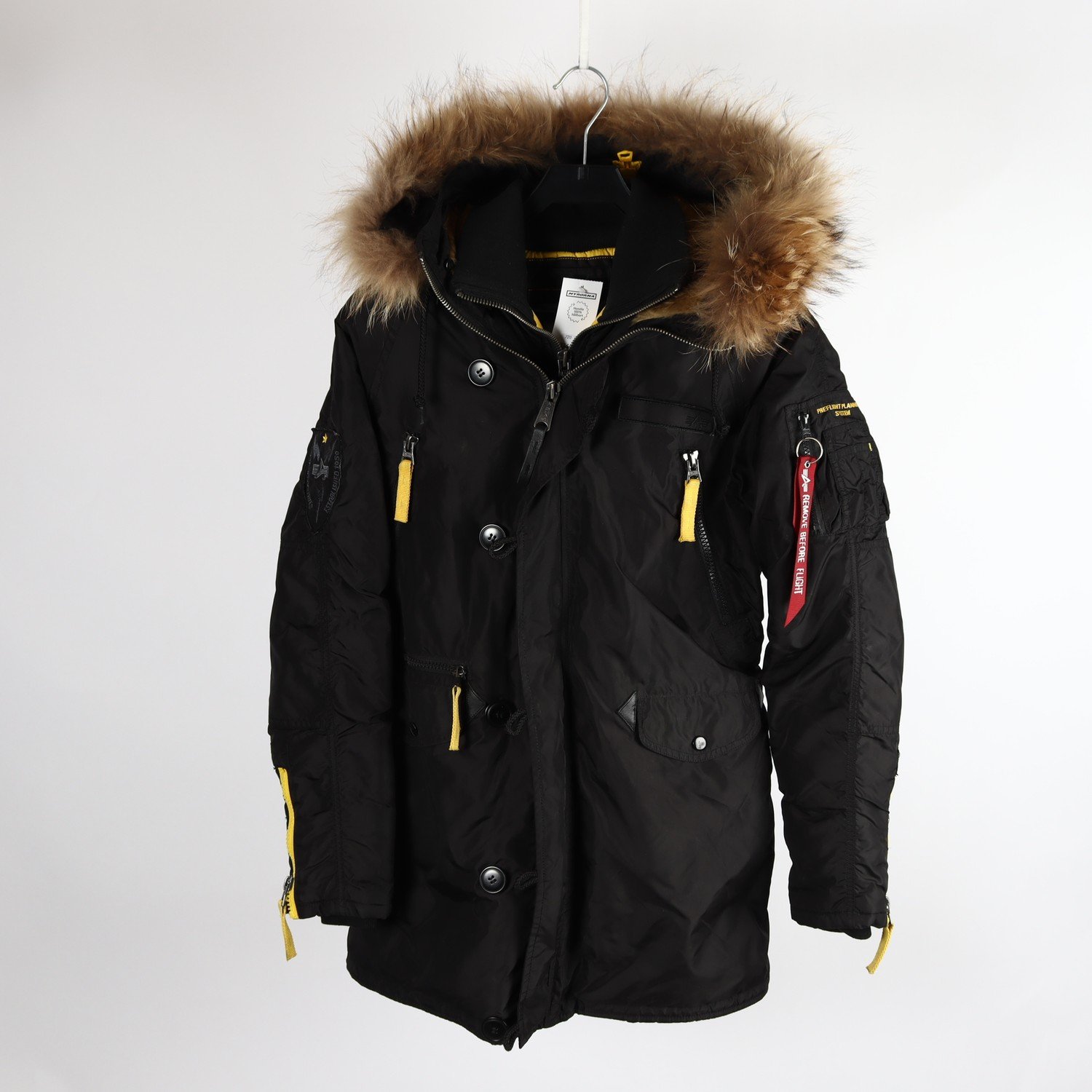 Jacka, Alpha Industries, svart, stl. S