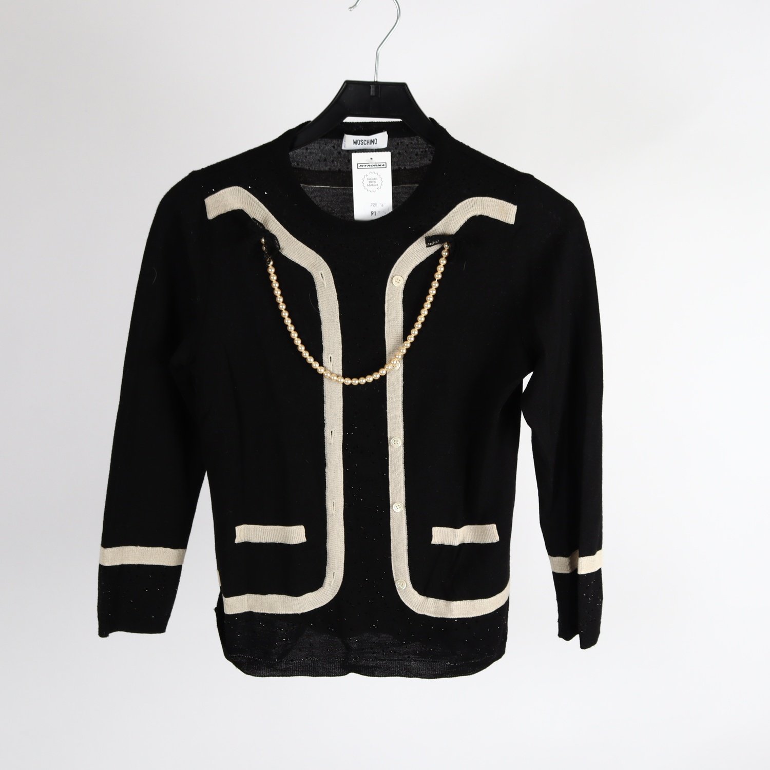 Kofta, Moschino, svart, stl. 40