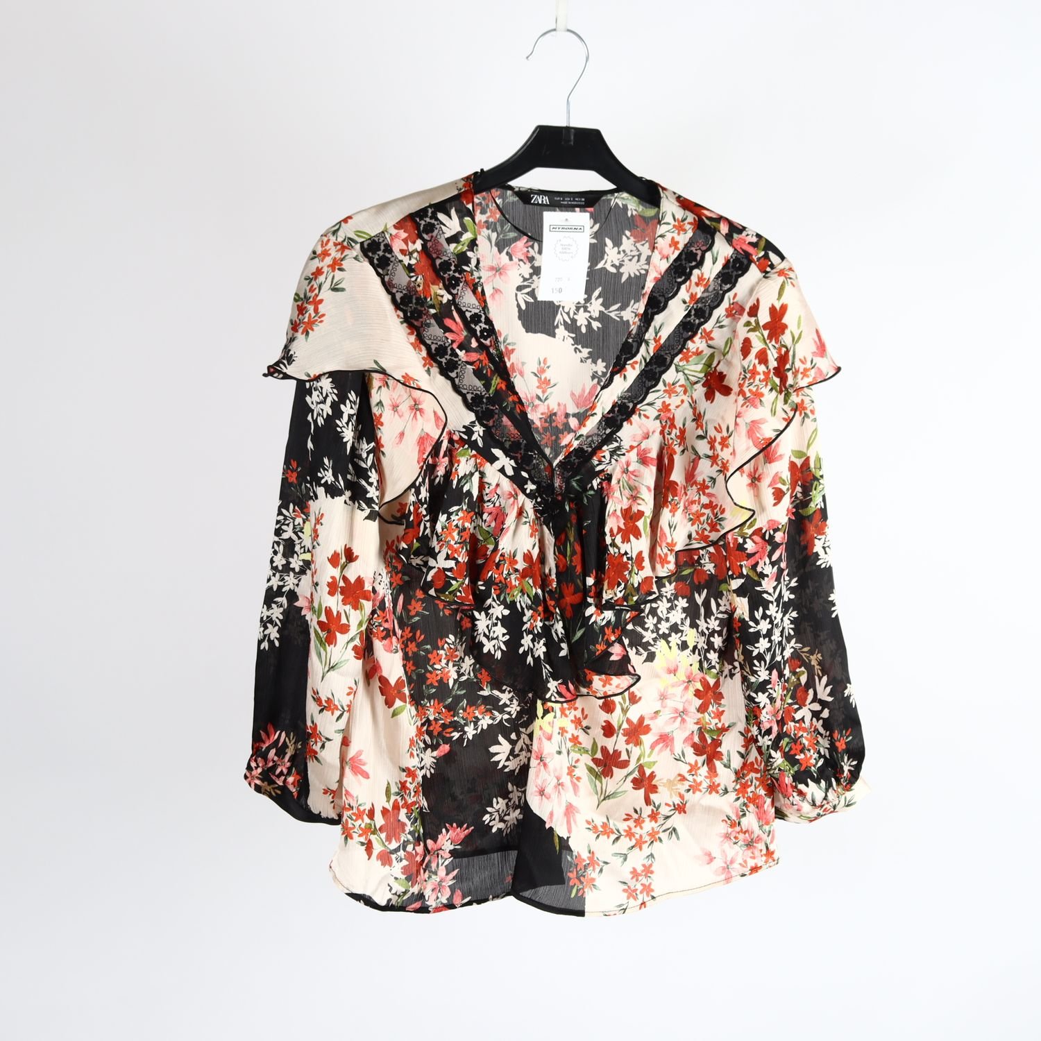 Blus, Zara, blommig, stl. S