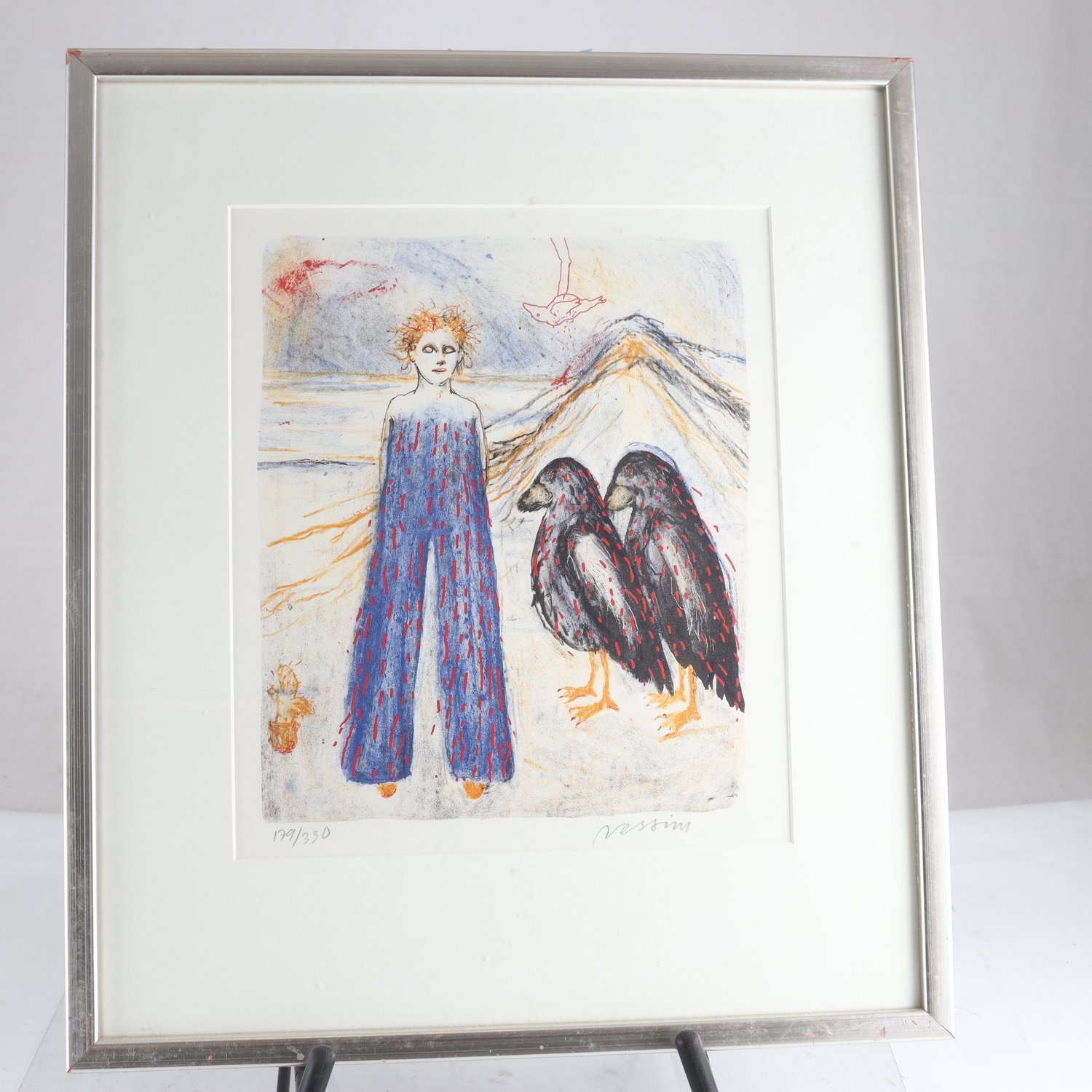 Färglitografi, Suzanne Nessim, signerad, 179/350. Endast avhämtning.