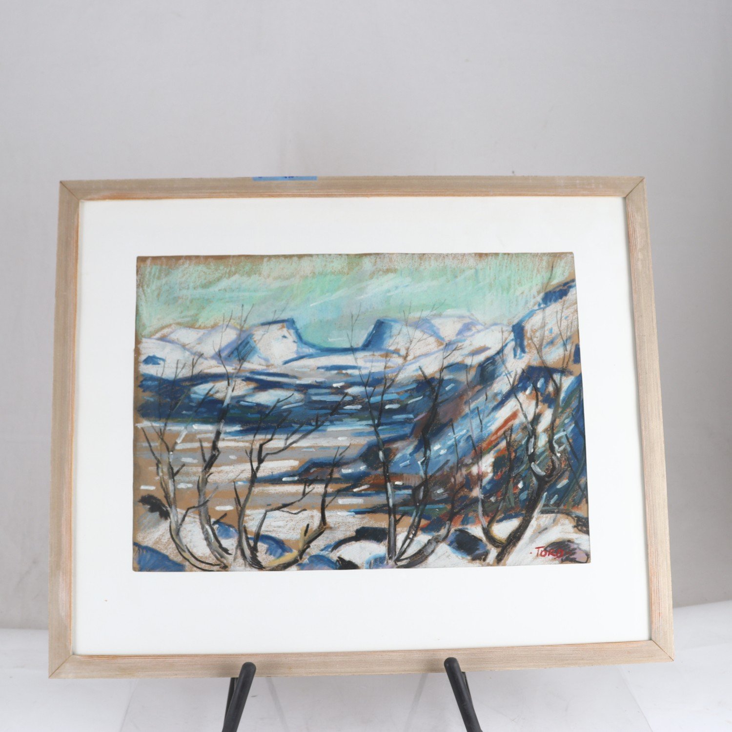 Pastell, Tidig vintermorgon, Tord Leander Engström. Endast avhämtning.