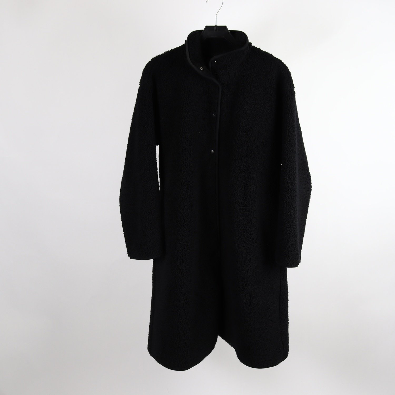 Teddykappa, Uniqlo, svart, stl. 40