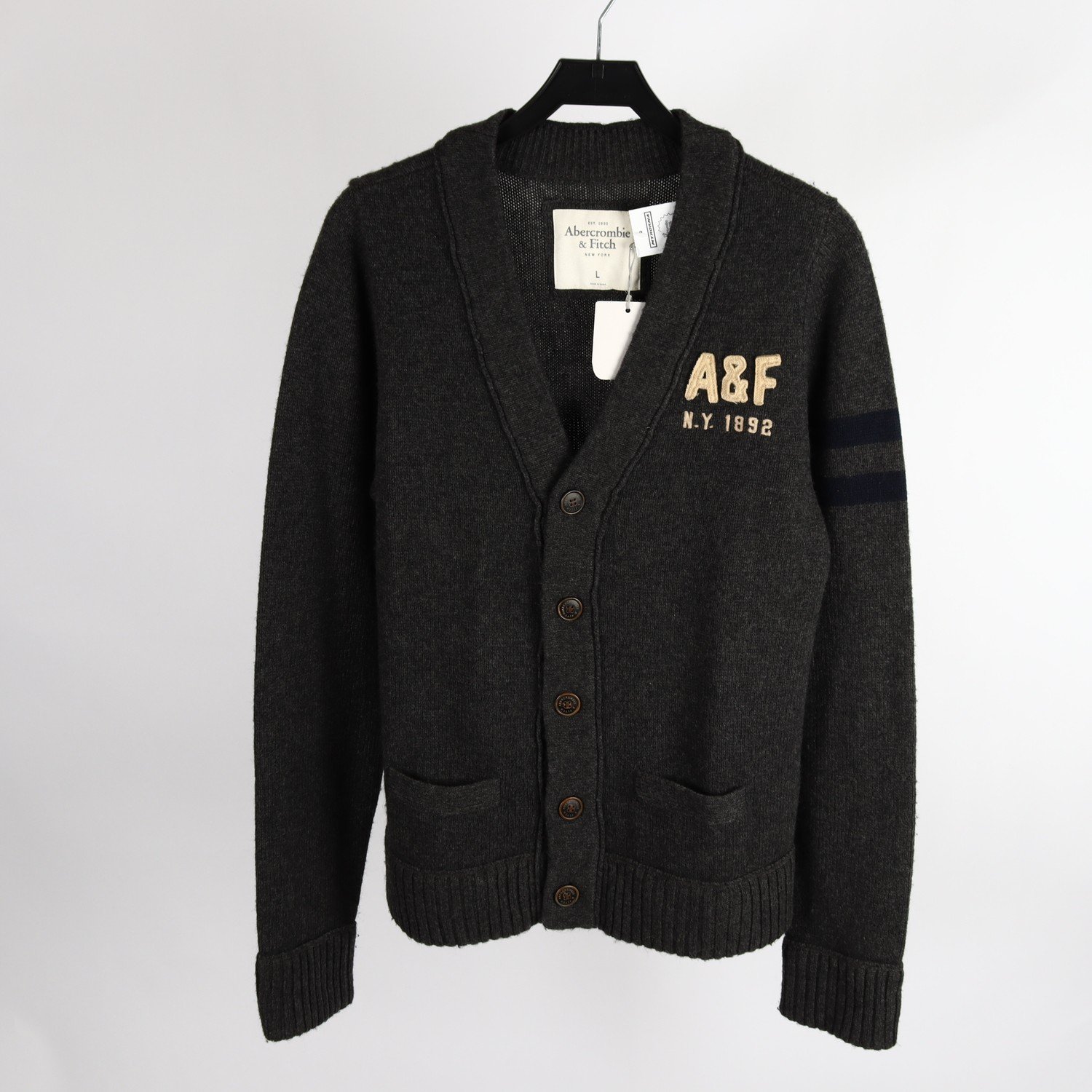 Tröja, Abercrombie & Fitch, grå, stl. L