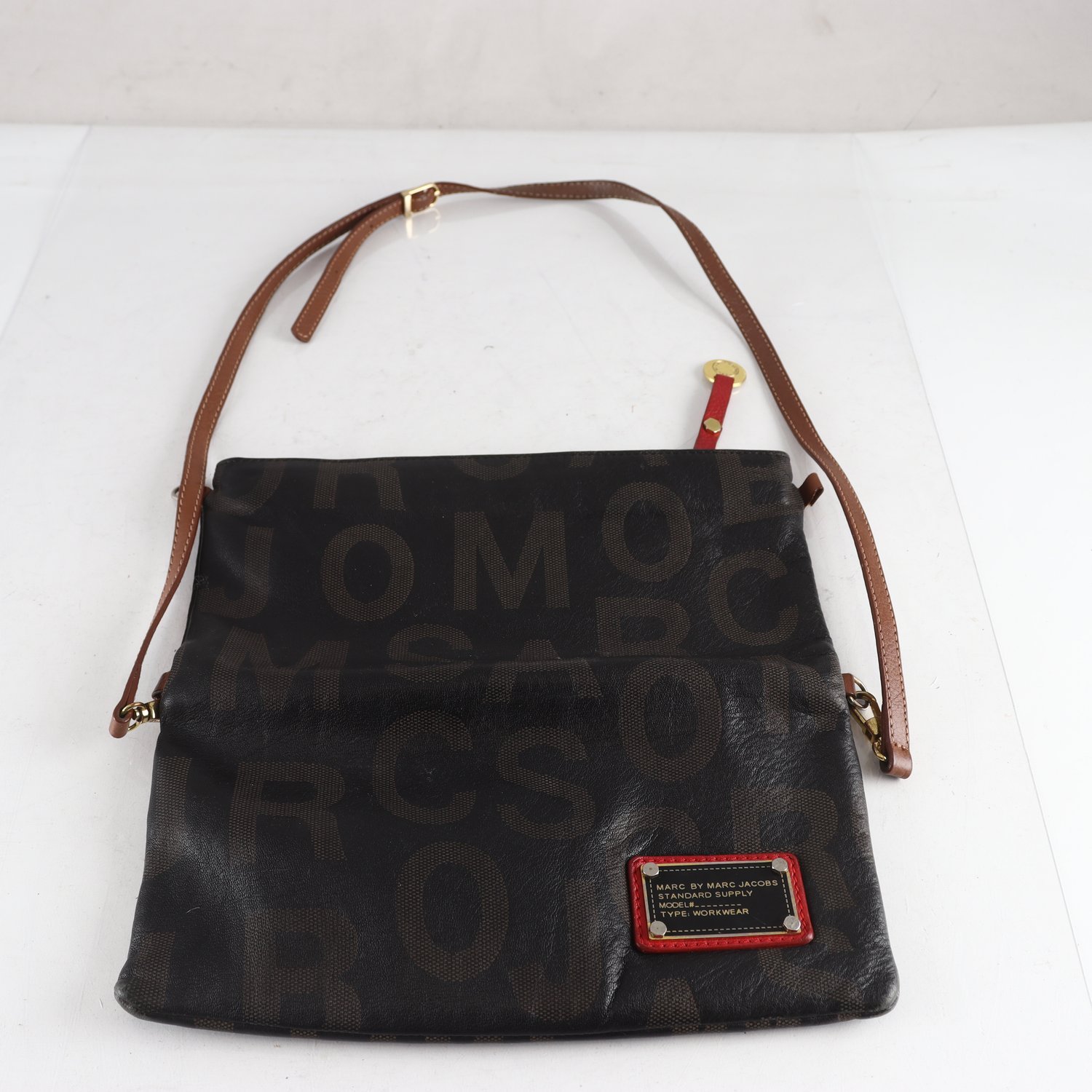 Axelremsväska, Marc By Marc Jacobs, brun, mönstrad