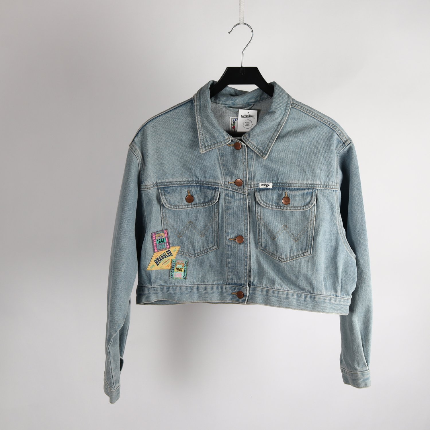 Jeansjacka, Wrangler, blå, stl. L