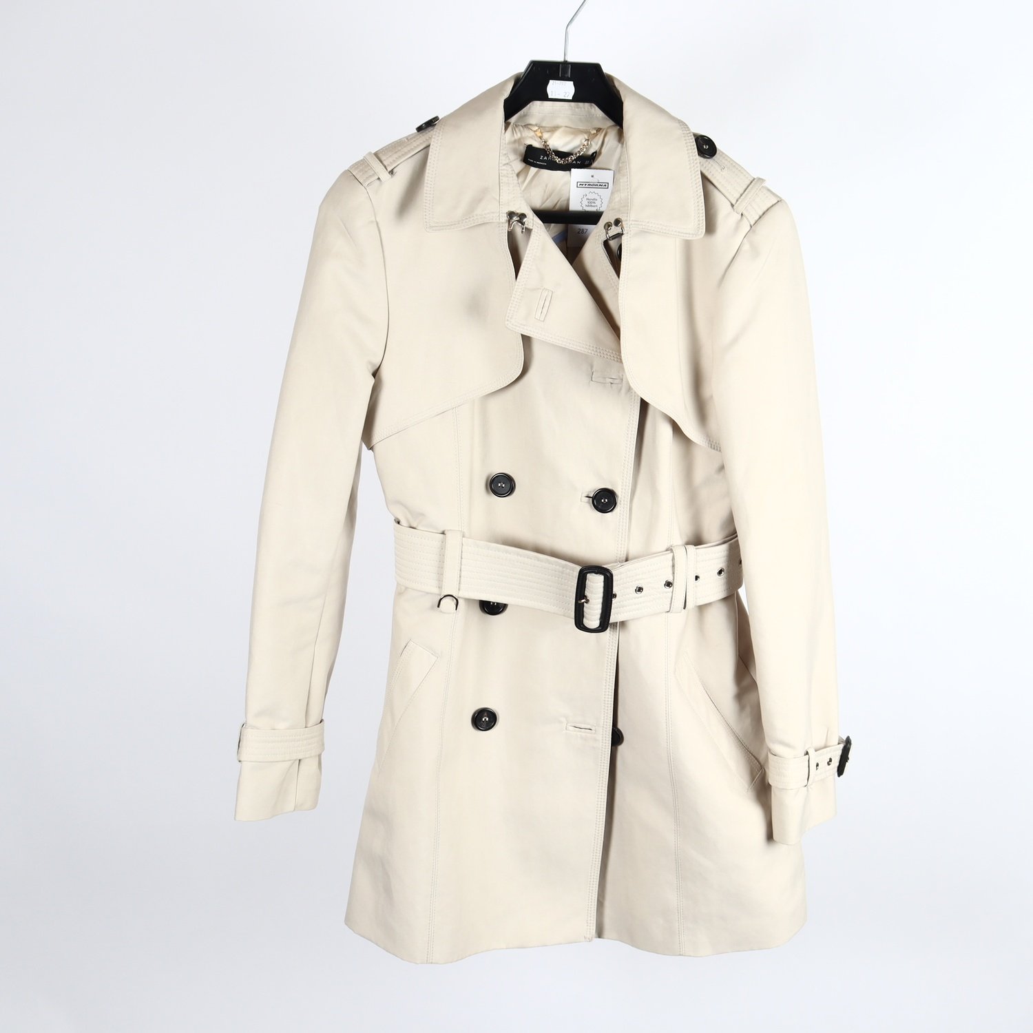 Vårkappa, Zara, beige, stl. L