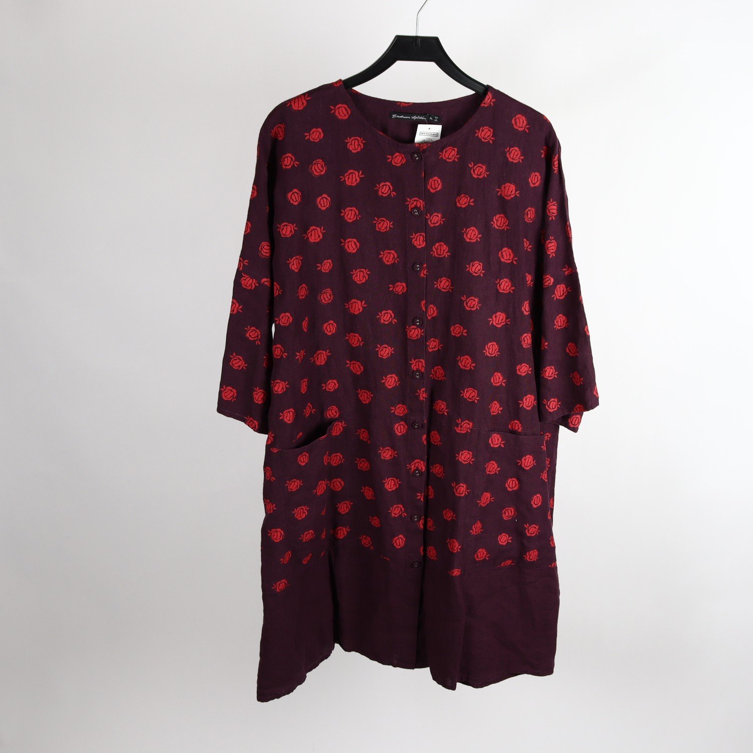 Klänning, Gudrun Sjödèn, mönstrad, stl. XL