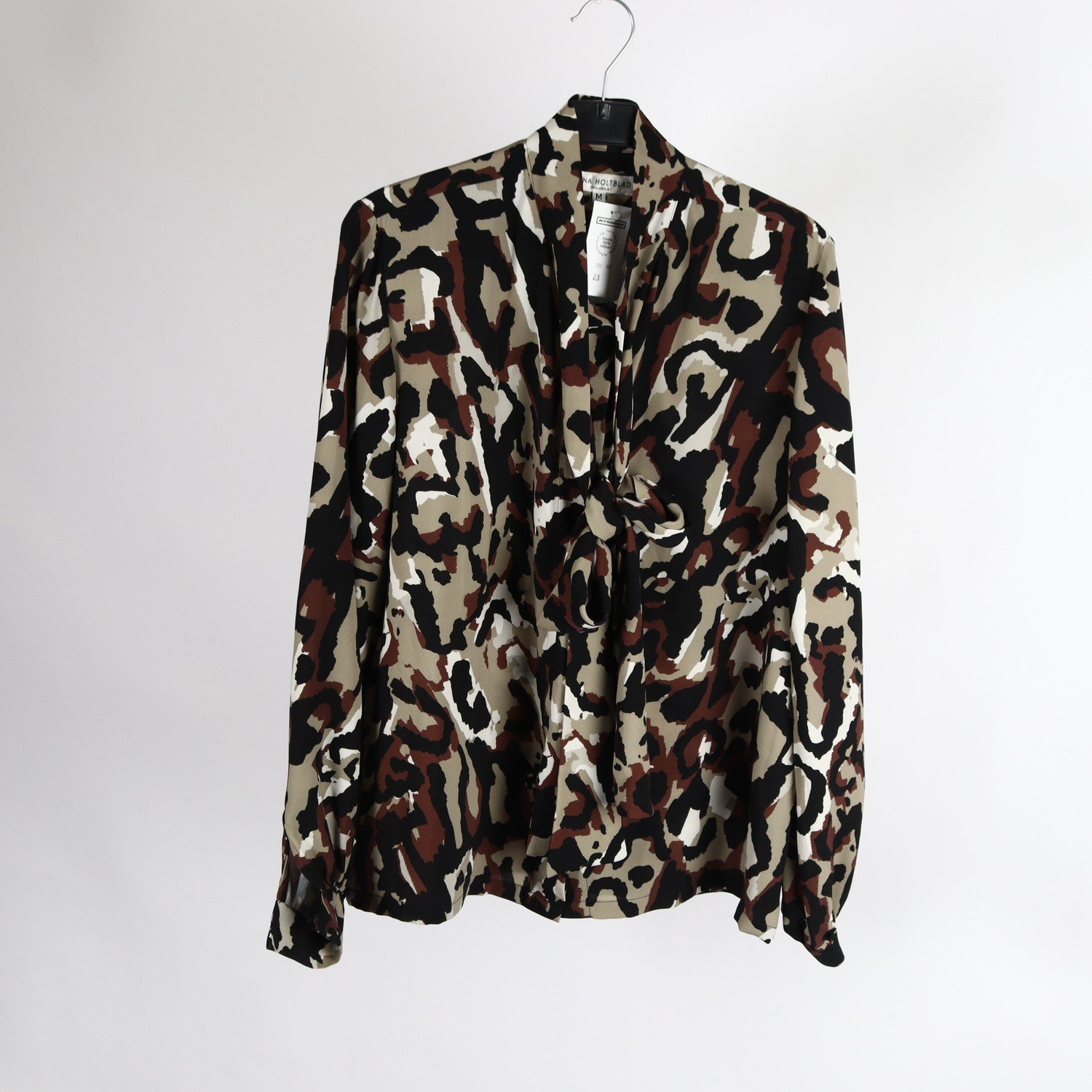 Blus, Anna Holtblad, mönstrad, stl. M