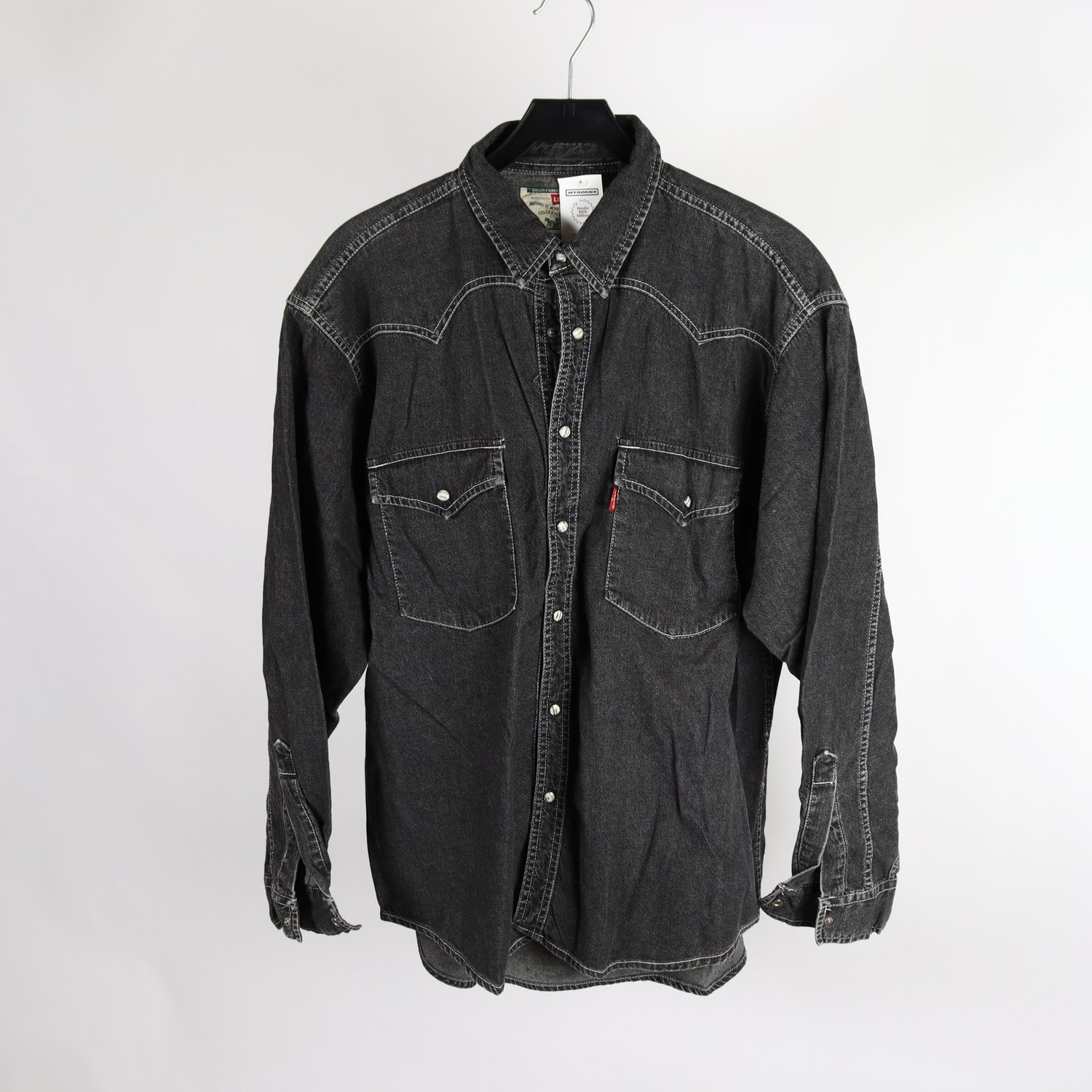 Jeansskjorta, Levis, gråsvart, stl. L