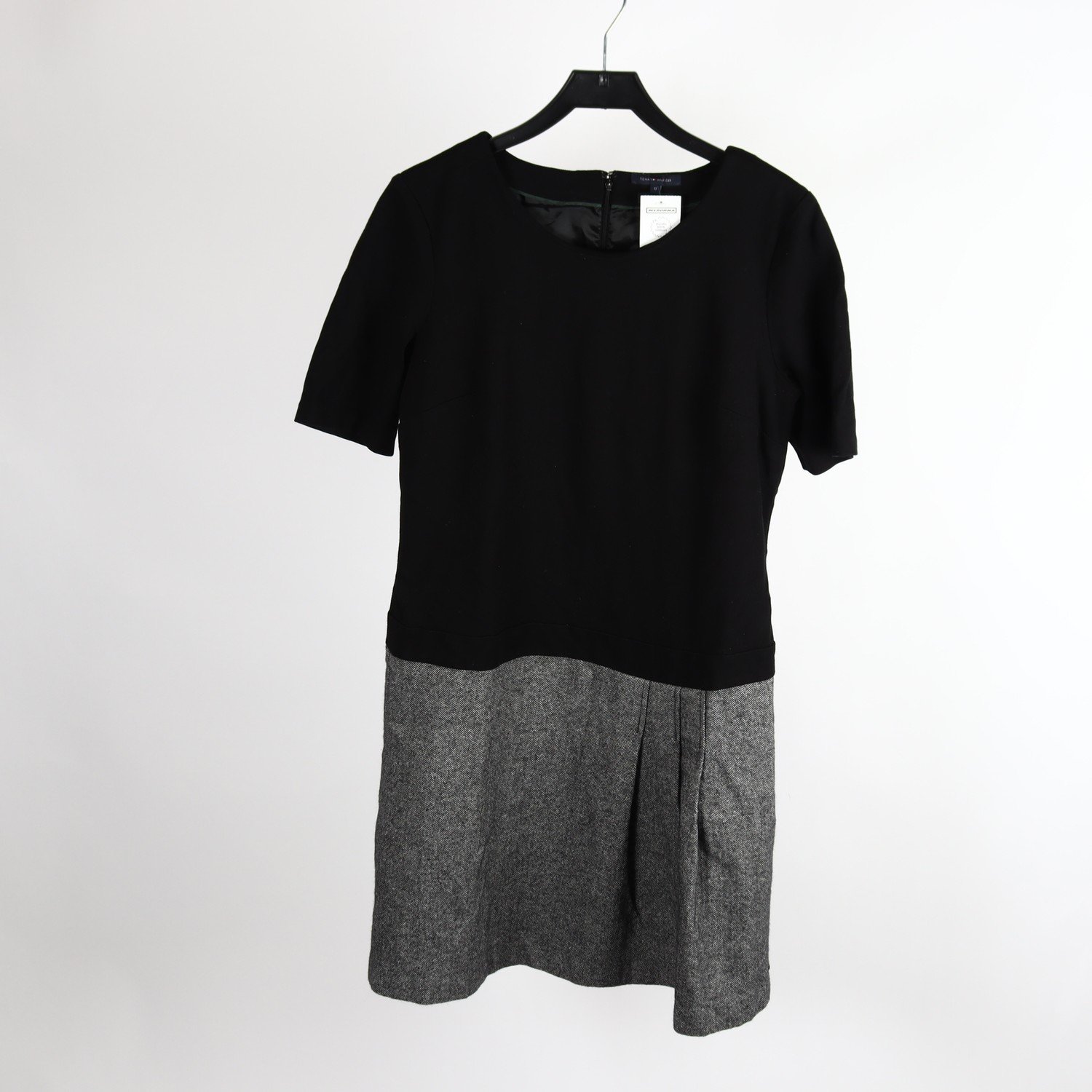 Klänning, Tommy Hilfiger, svart, grå, stl. 12 (L)