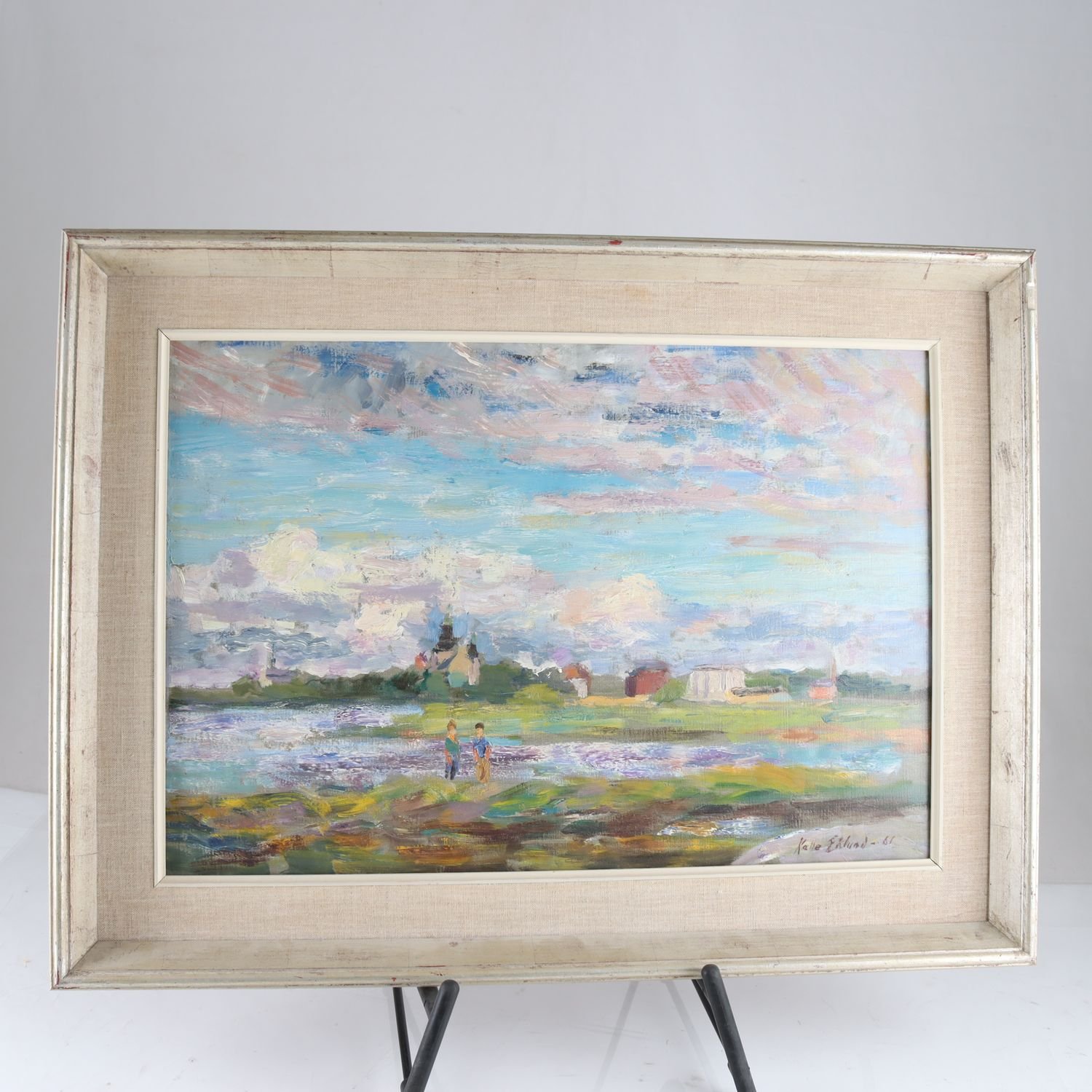 Olja på duk, Kalle Eklund, (1891-1964), signerad, 1961. Endast avhämtning.