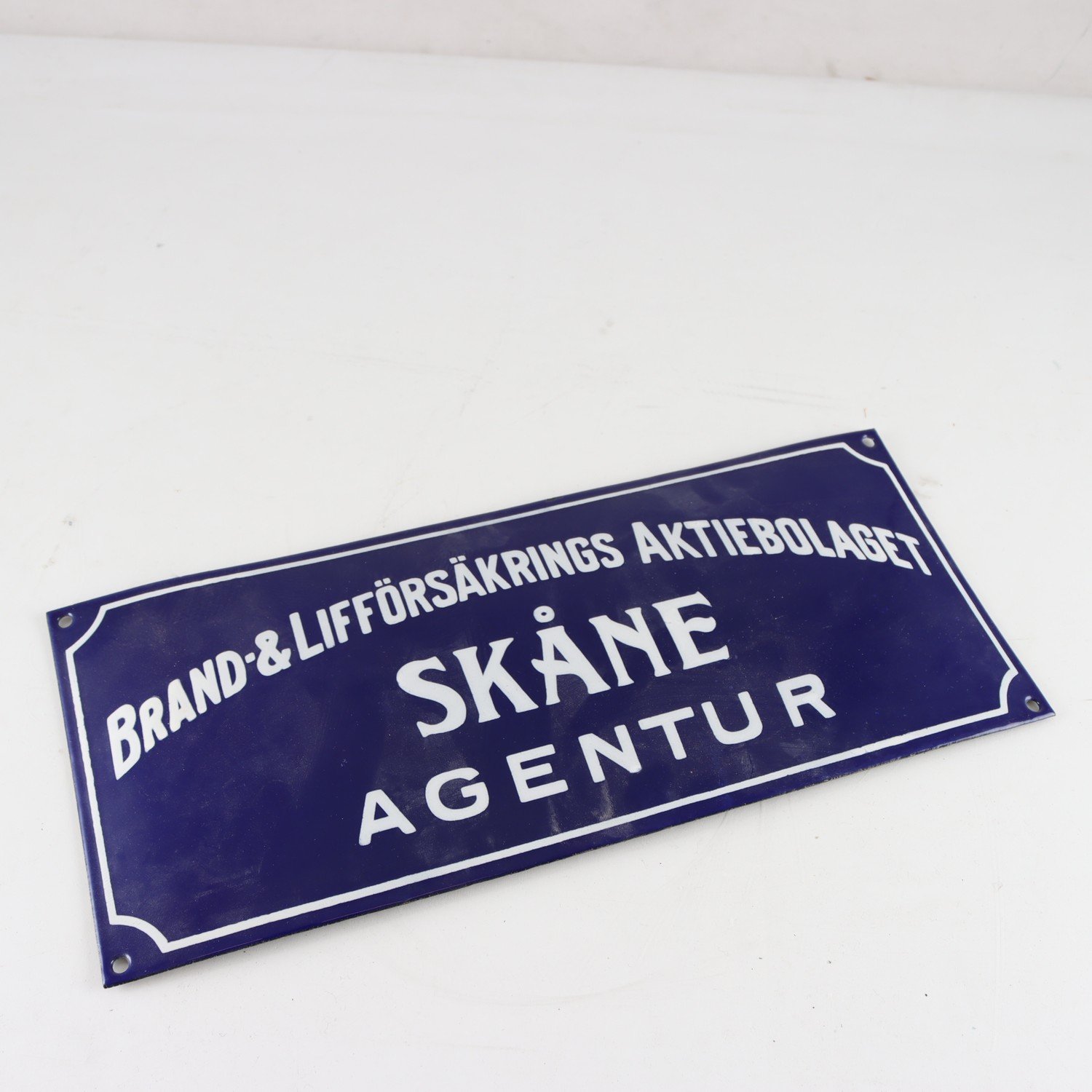 Emaljerad skylt, reklam