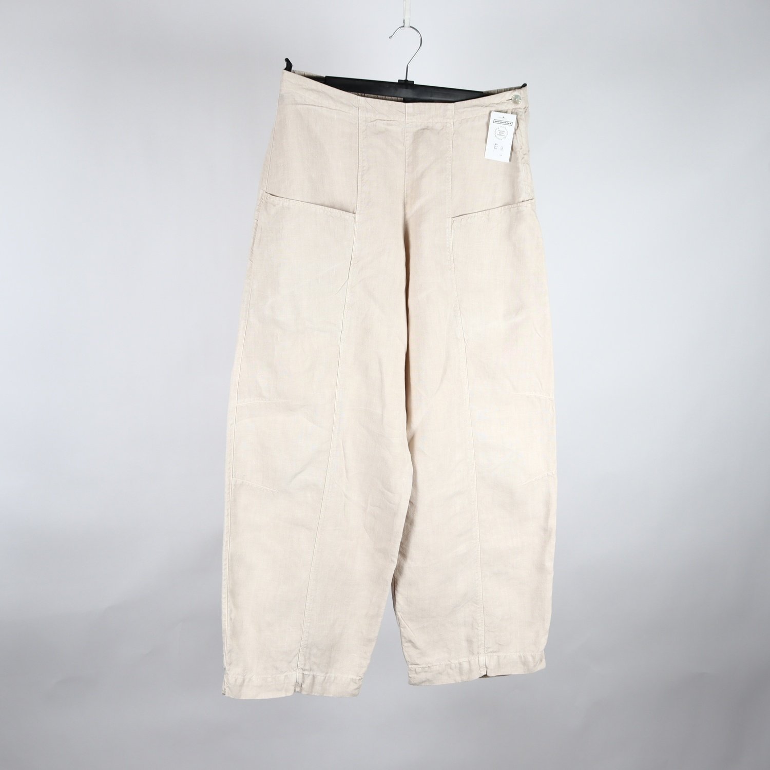 Byxor, Oska, beige, lin, stl. M