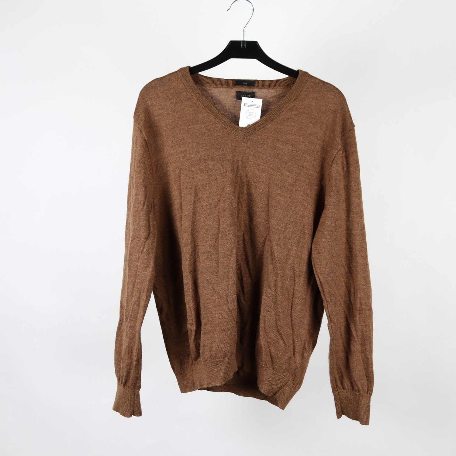 Tröja, J.Crew, brun, ull, stl. L