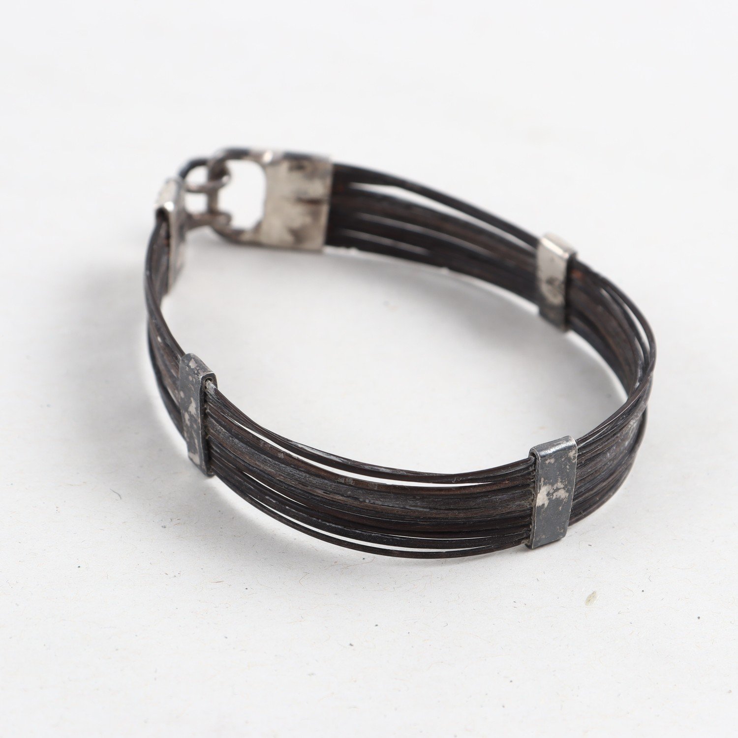 Armband, Silver och plast