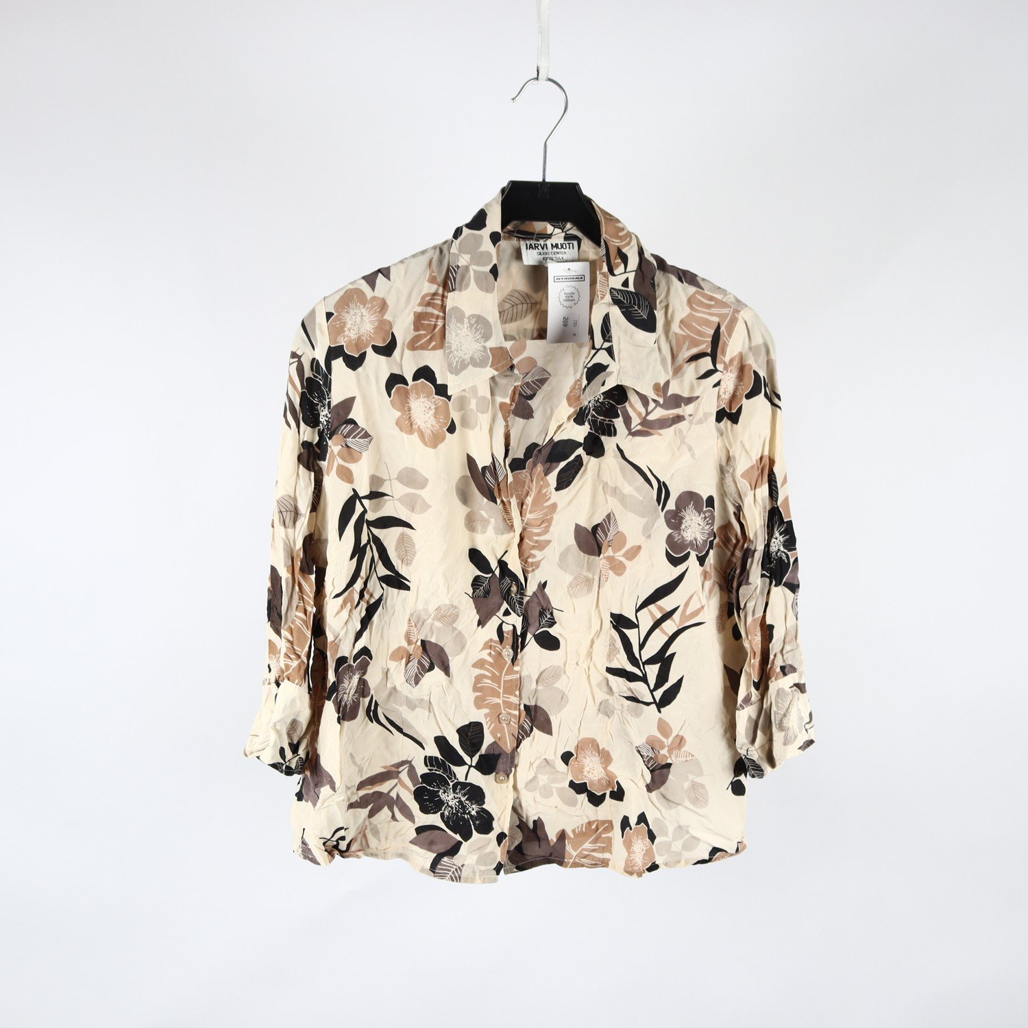 Blus, Järvi Muoti, beige, silke, stl. XXL