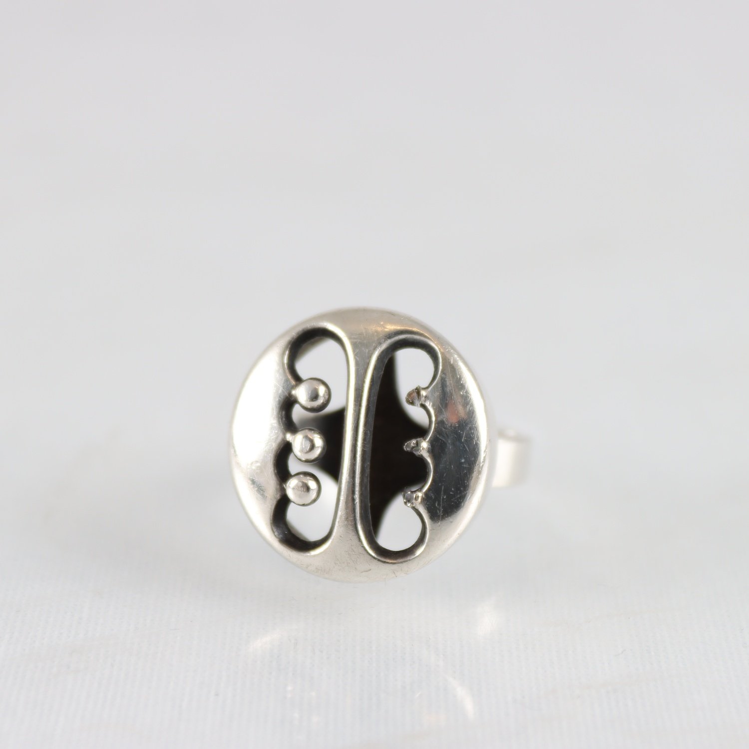 Ring, silver 813, E Granit, Finland, 1960-tal, vikt: 7,1 g