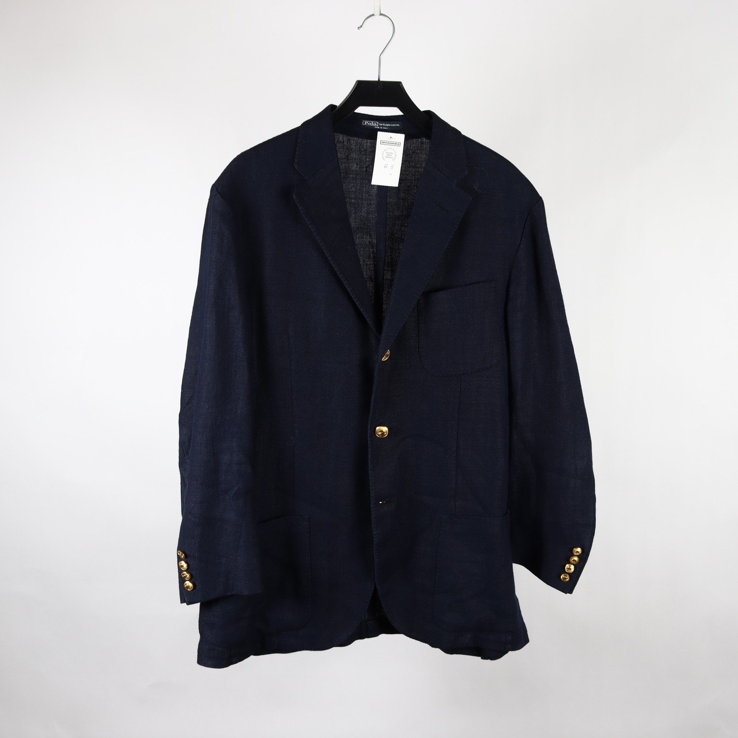 Kavaj, Polo Ralph Lauren, blå, lin, stl. 52