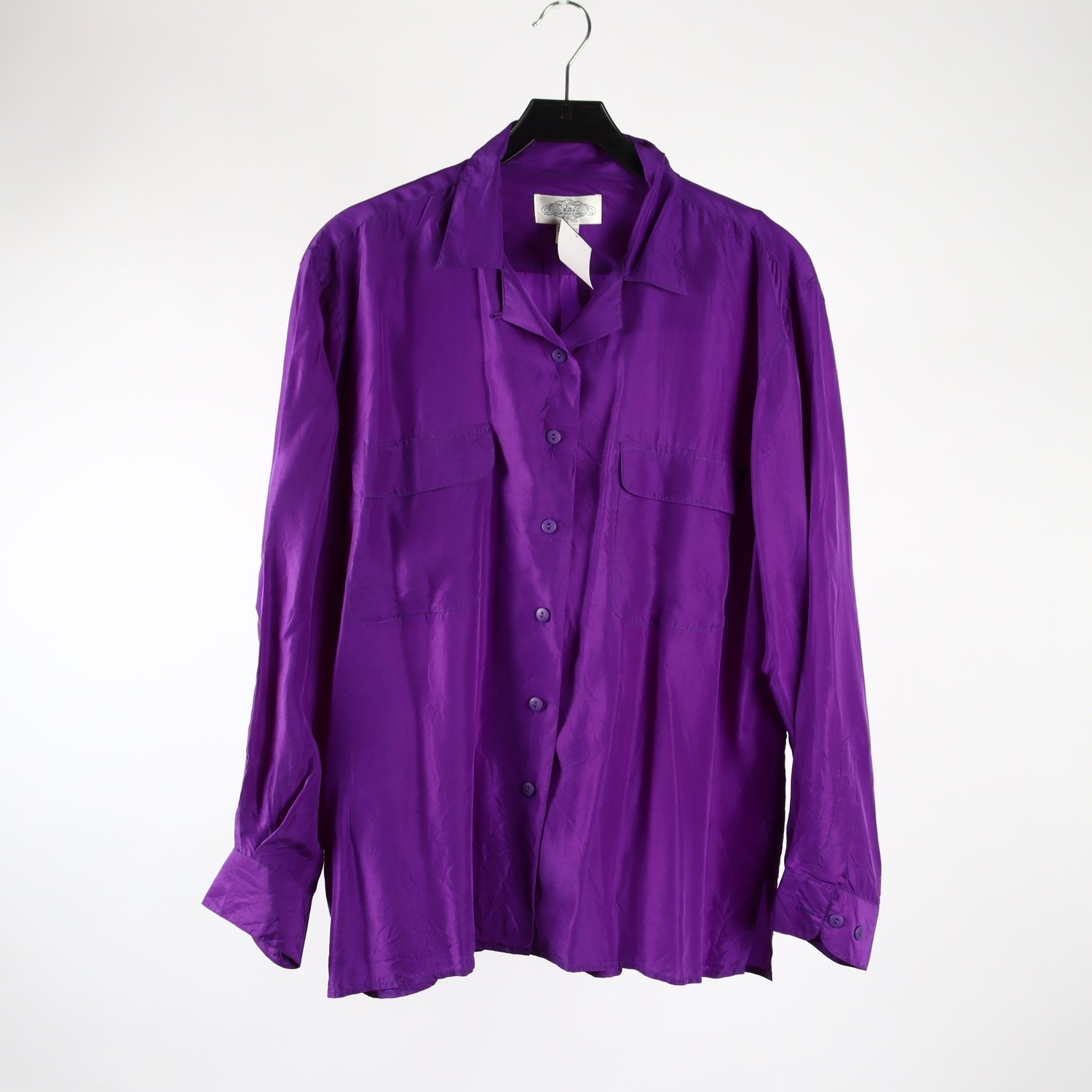 Blus, Tie Rack, lila, silke, stl. L