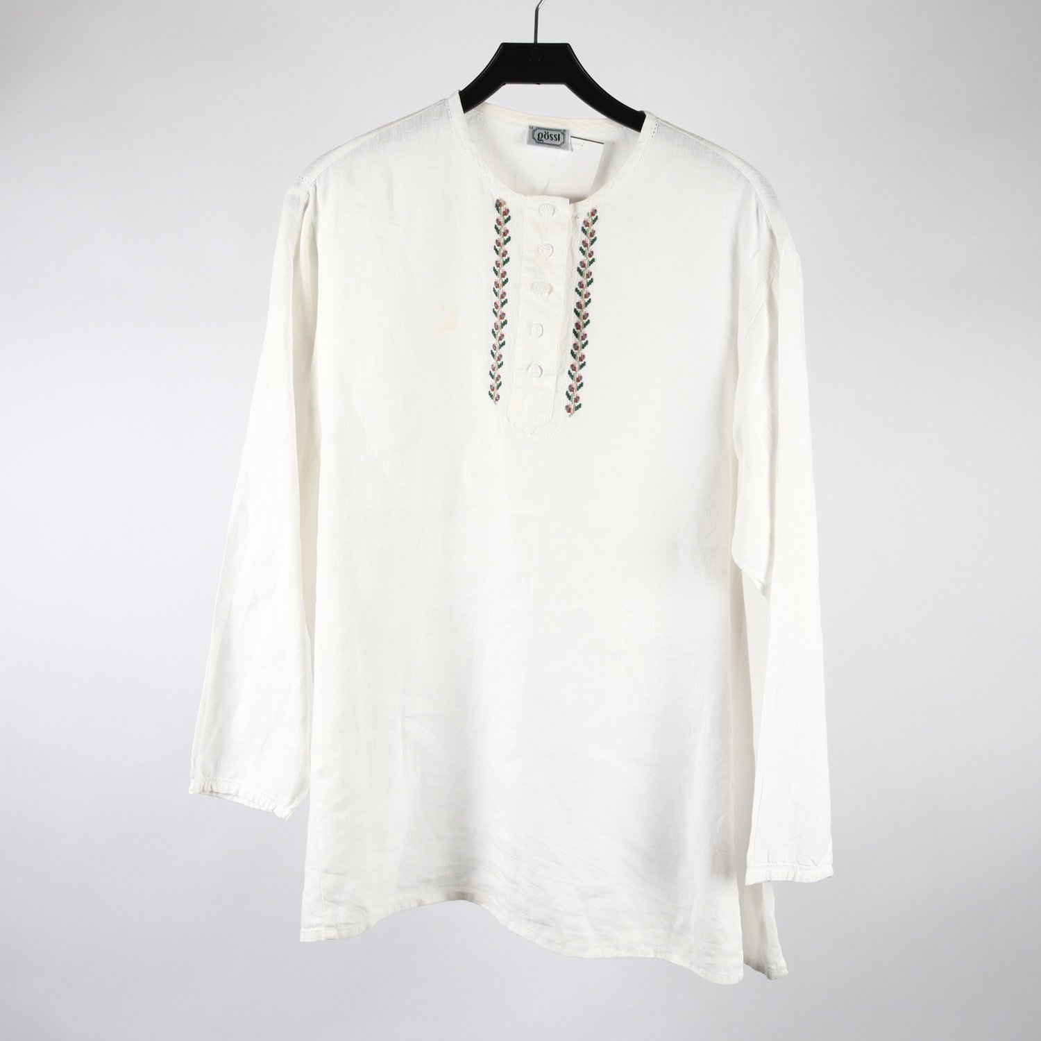 Blus, Gössi vit, lin, stl. ca. L