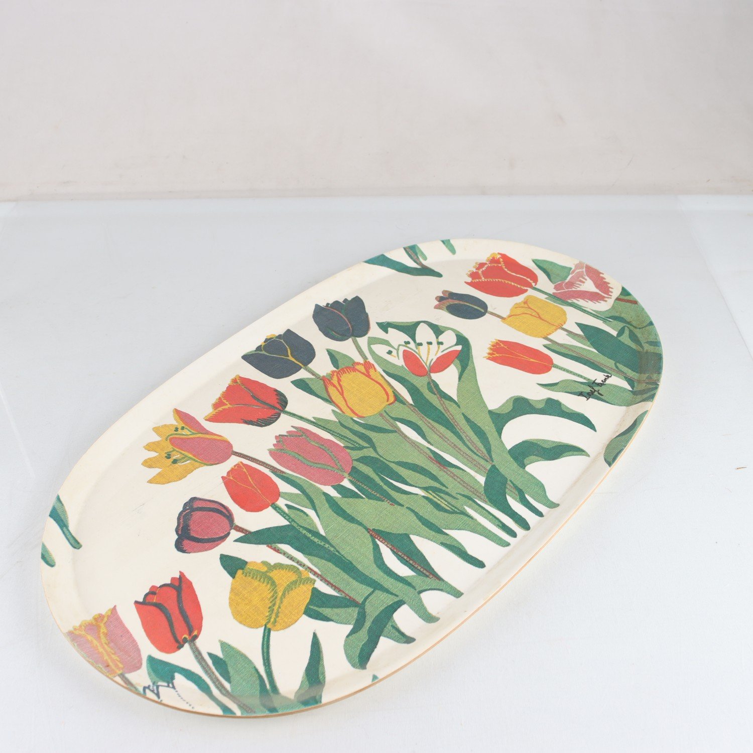 Bricka, Tulpaner, Josef Frank, Firma Svenskt Tenn