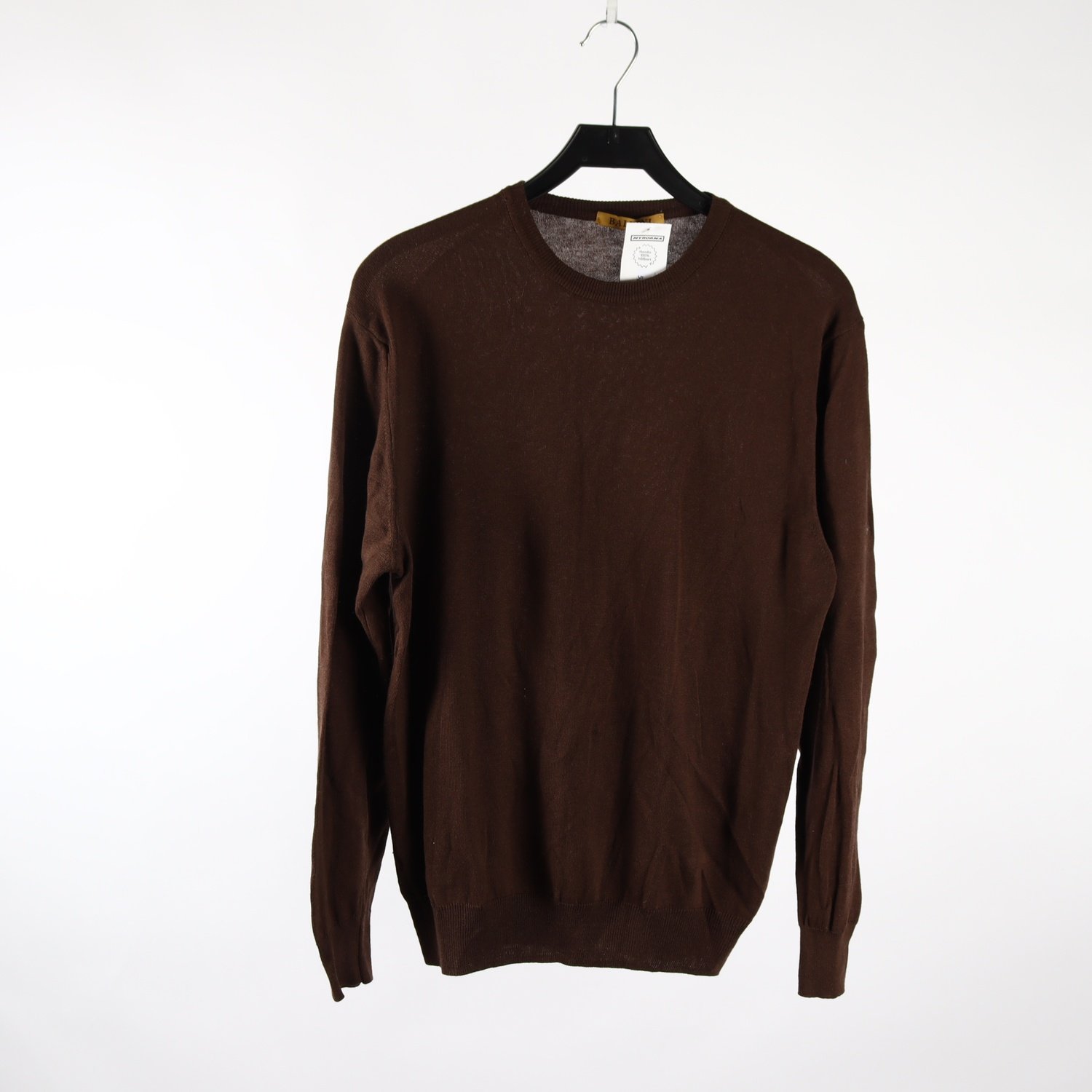 Tröja, Baldini, brun, bomull, cashmere, stl. XL