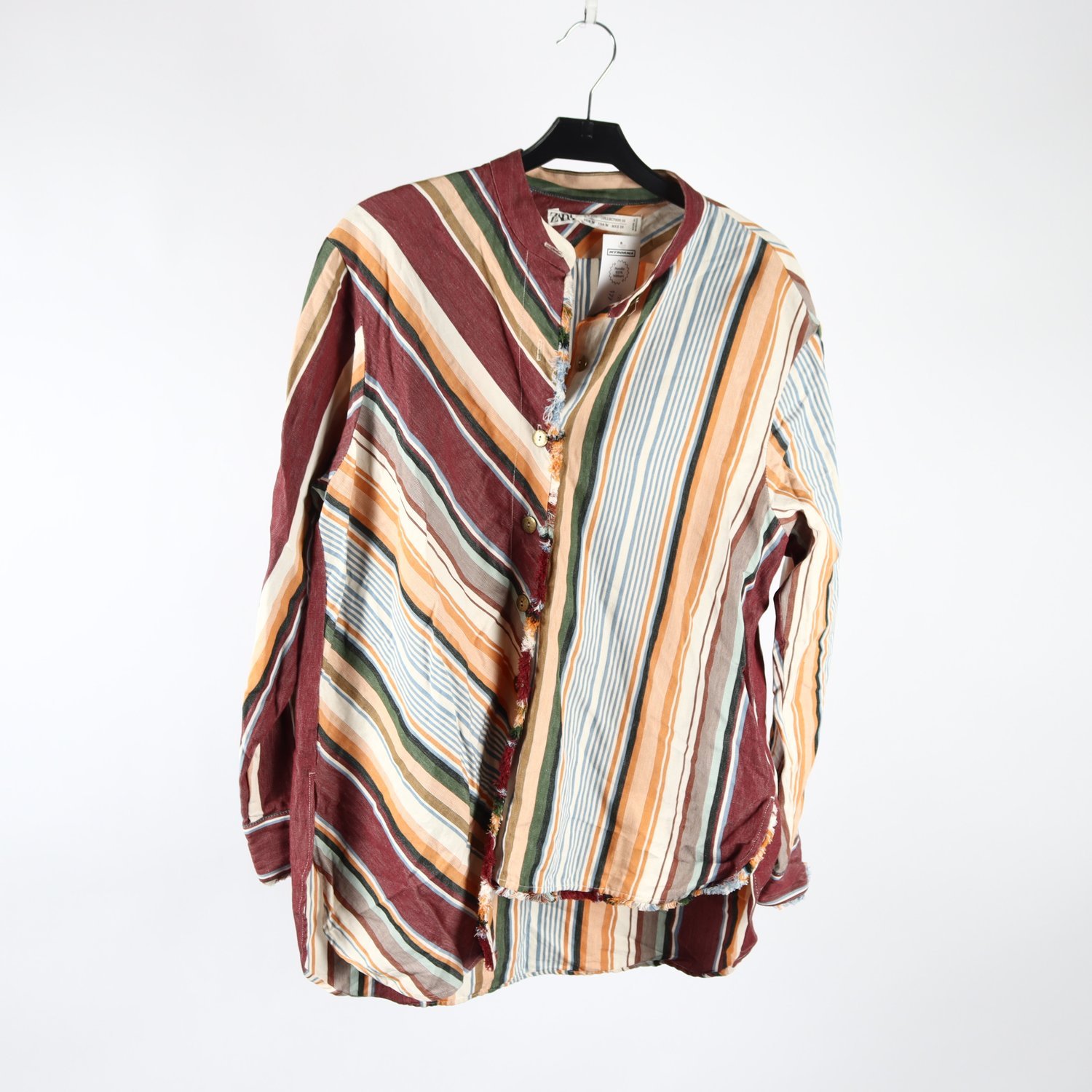 Blus, Zara, randig, blå, stl. M