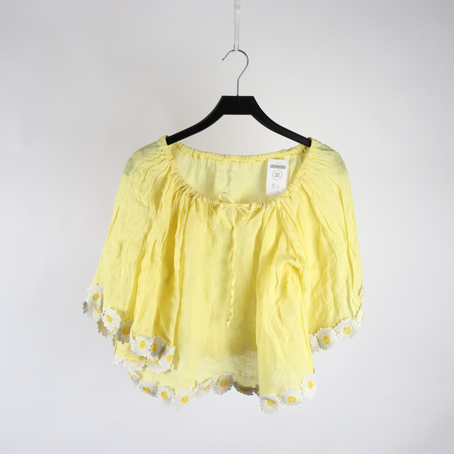Blus, Okänd, gul, blommig, one size